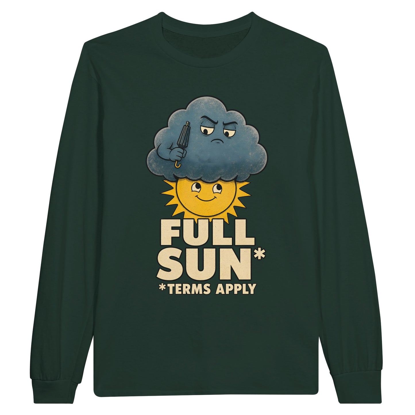 Full Sun, Terms Apply Weather Graphic Long-Sleeve T-shirt — product view 5