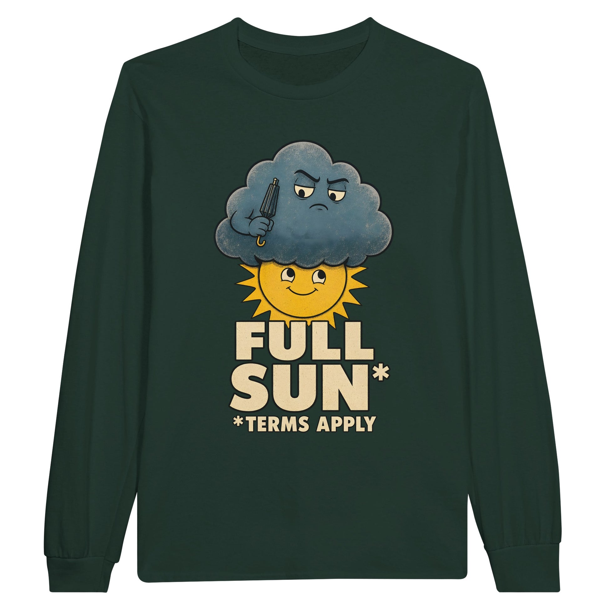 Full Sun, Terms Apply Weather Graphic Long-Sleeve T-shirt — product view 5