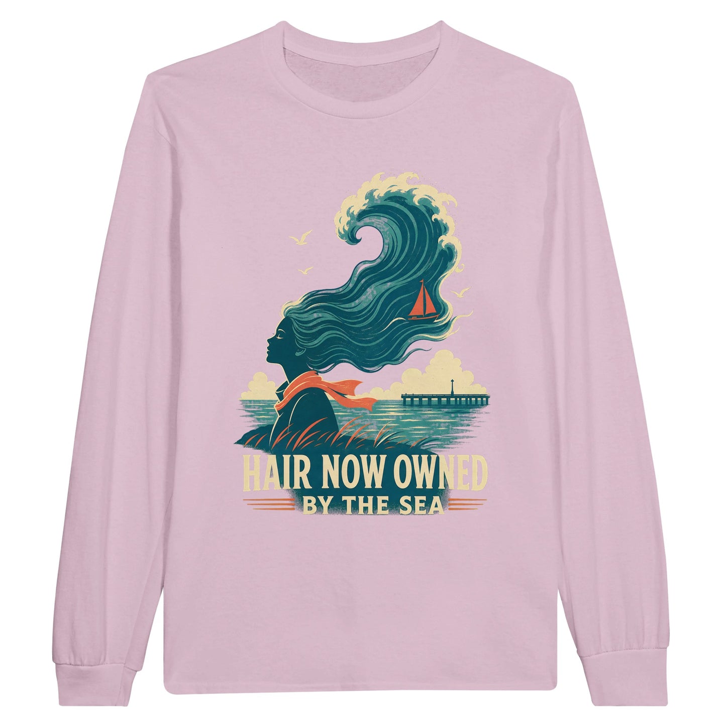 Hair Now Owned by the Sea Long-Sleeve T-shirt — product view 6