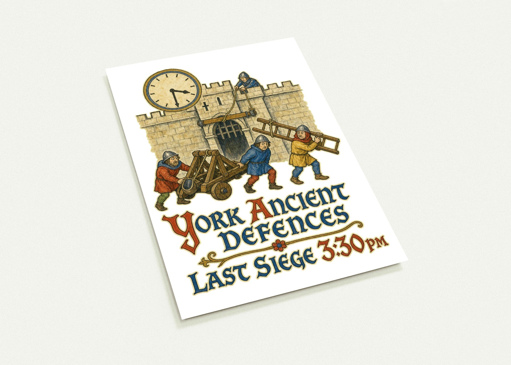 York Ancient Defences – Last Siege 3:30pm Postcard Pack — product view 3