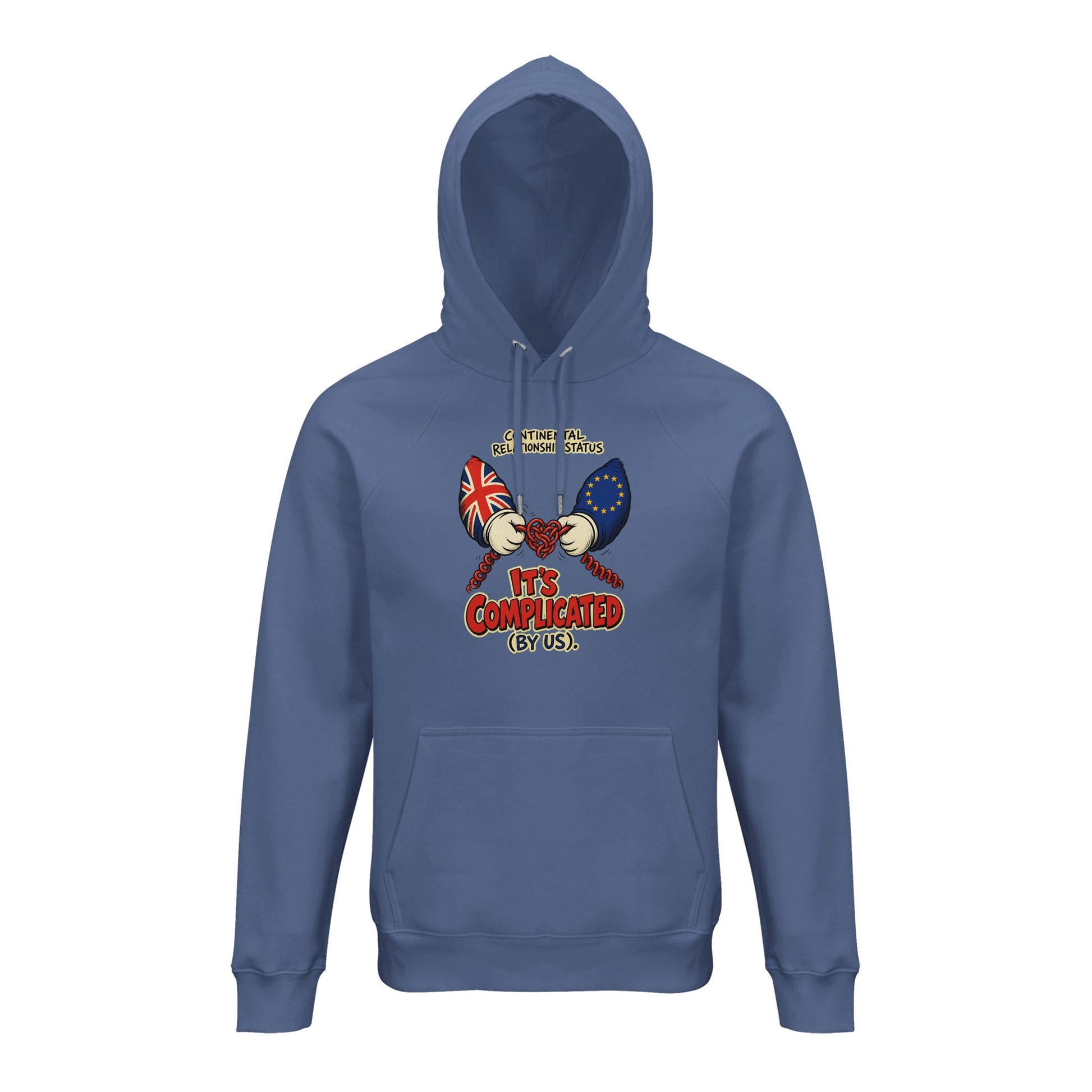 It's Complicated (By Us) UK–EU 1990s Cartoon Hoodie — product view 3