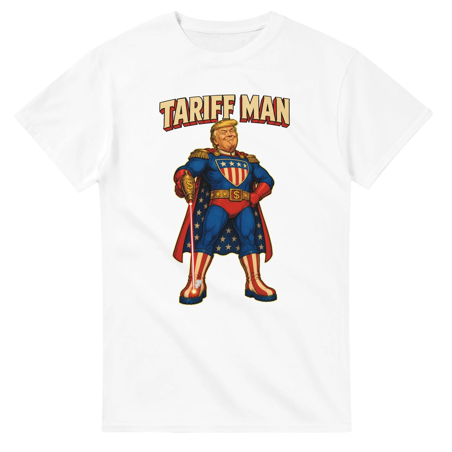 Tariff Man – Self-Shot Satire T-shirt — product view 1
