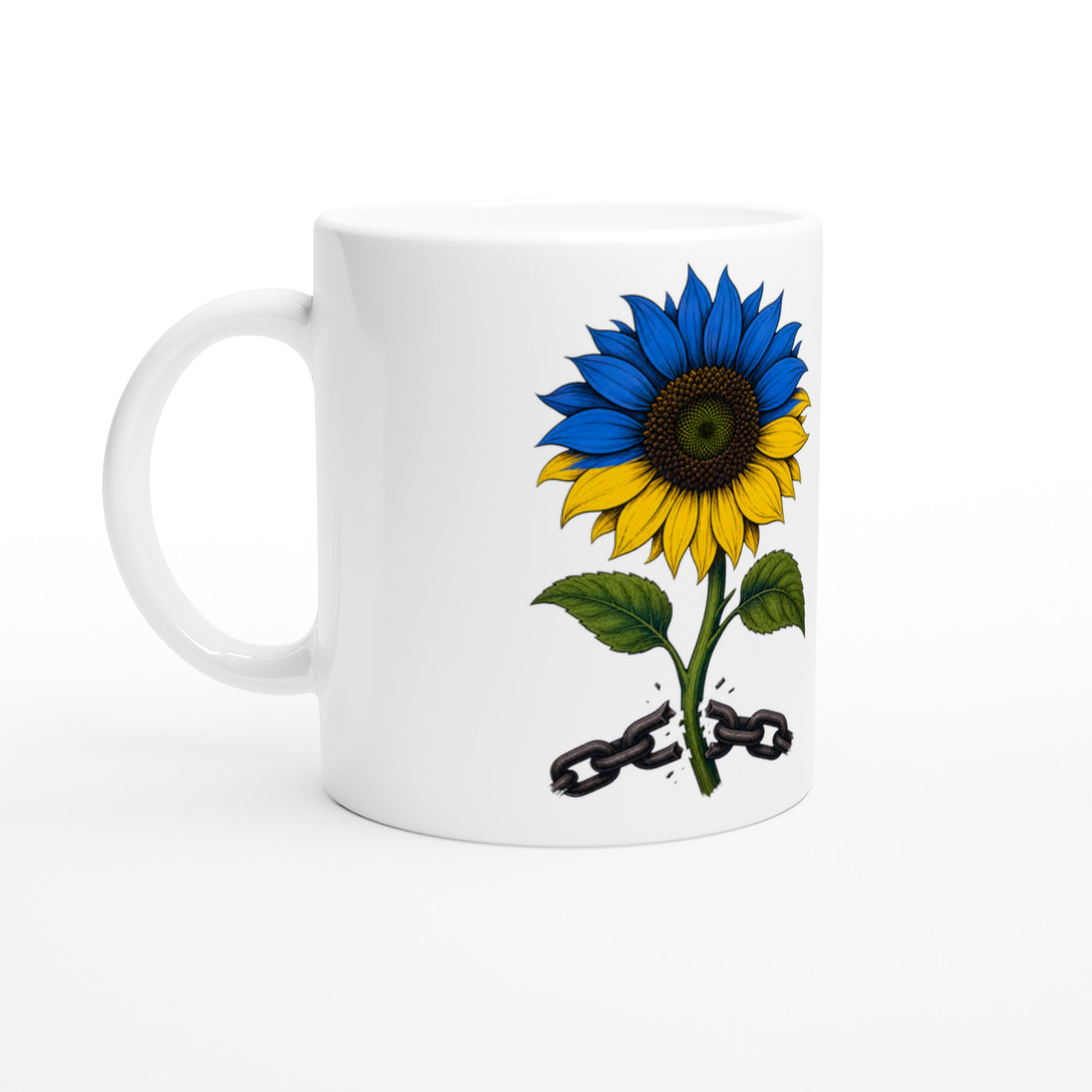 Ukraine Freedom Sunflower Mug
