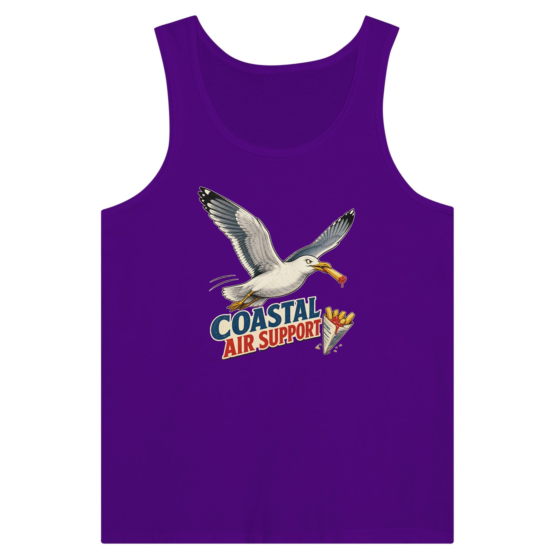 Coastal Air Support Seagull Graphic Premium Unisex Tank Top — product view 6