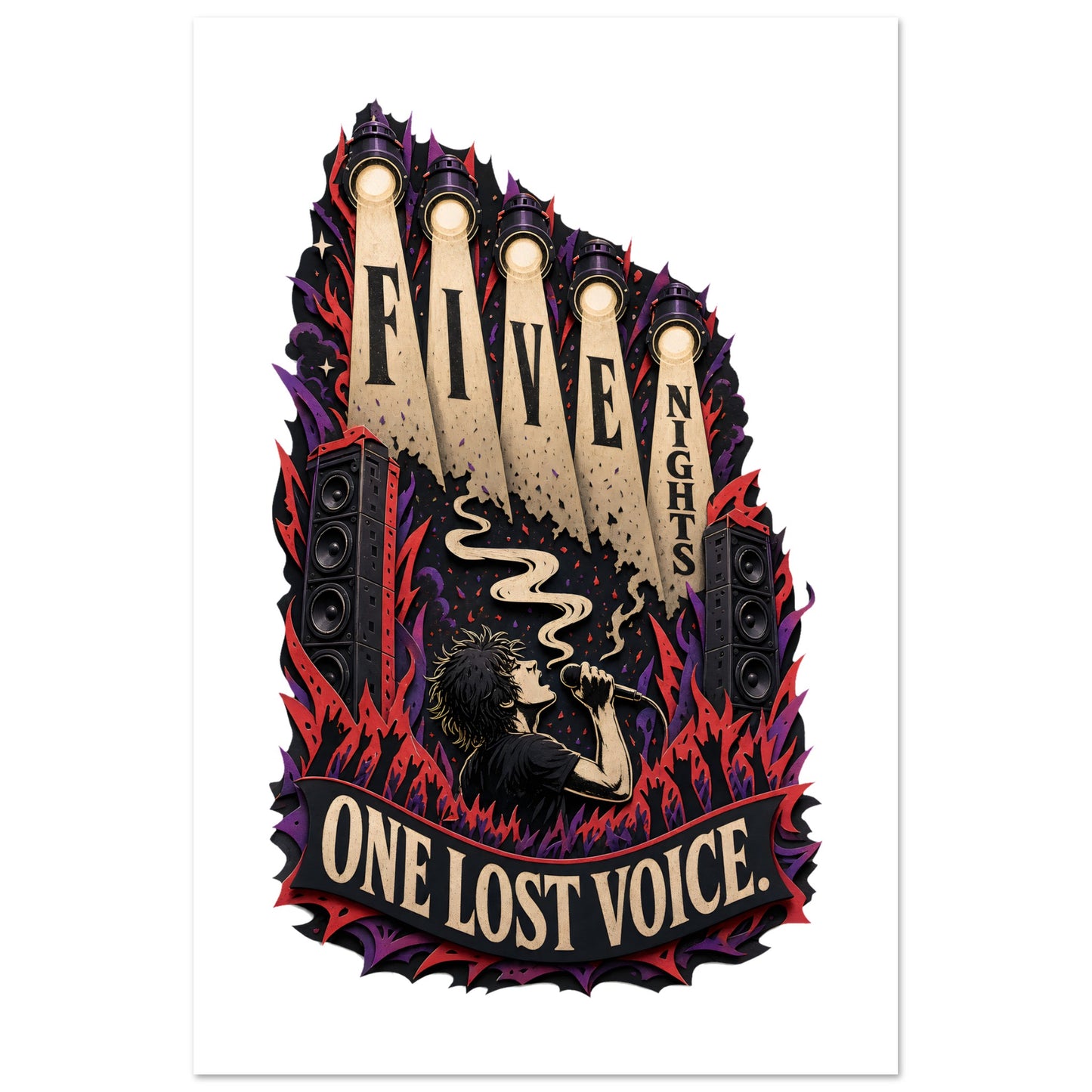 Five Nights, One Lost Voice Poster — product view 6