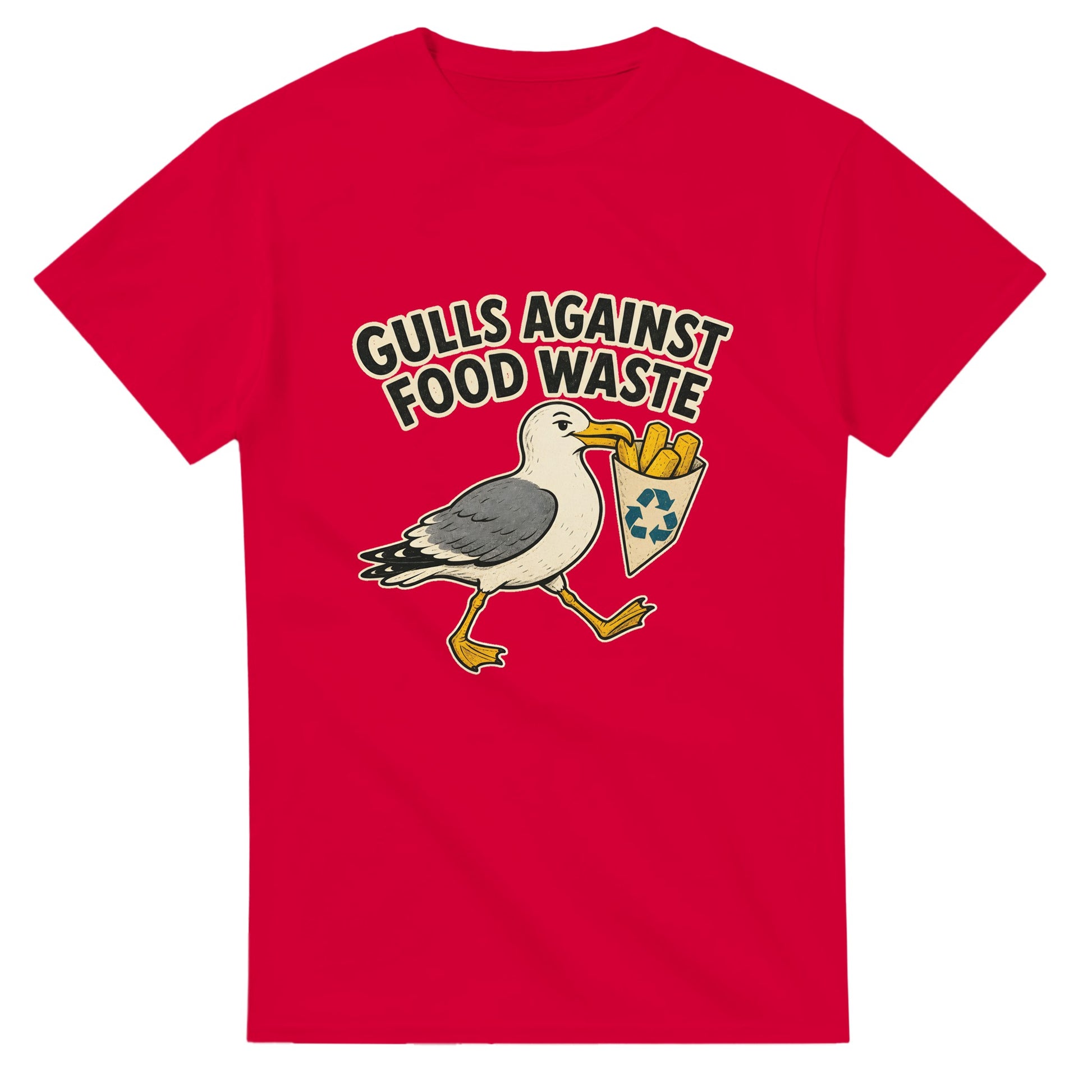 Gulls Against Food Waste Graphic T-shirt — product view 9