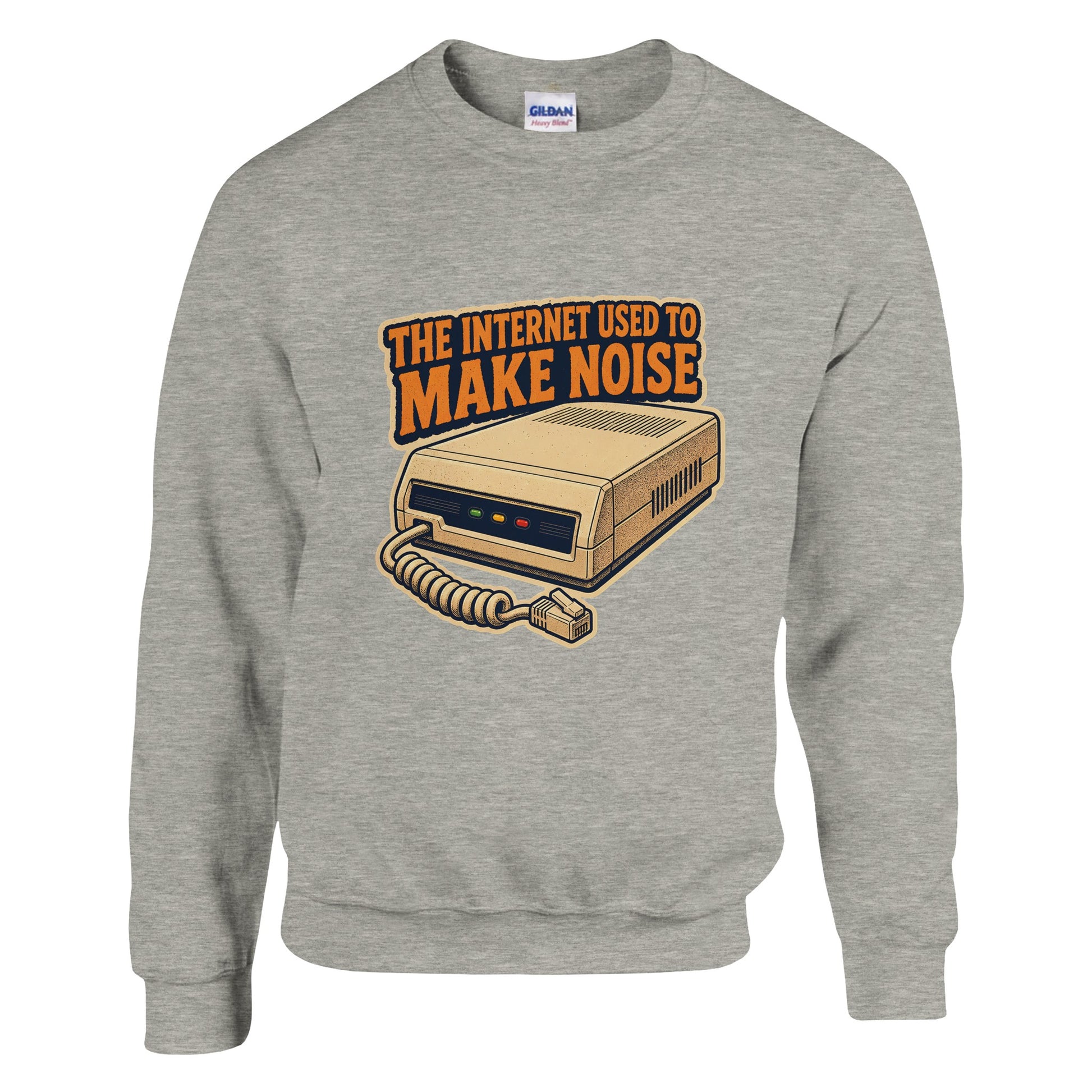 The Internet Used to Make Noise Retro Tech Graphic Sweatshirt — product view 4