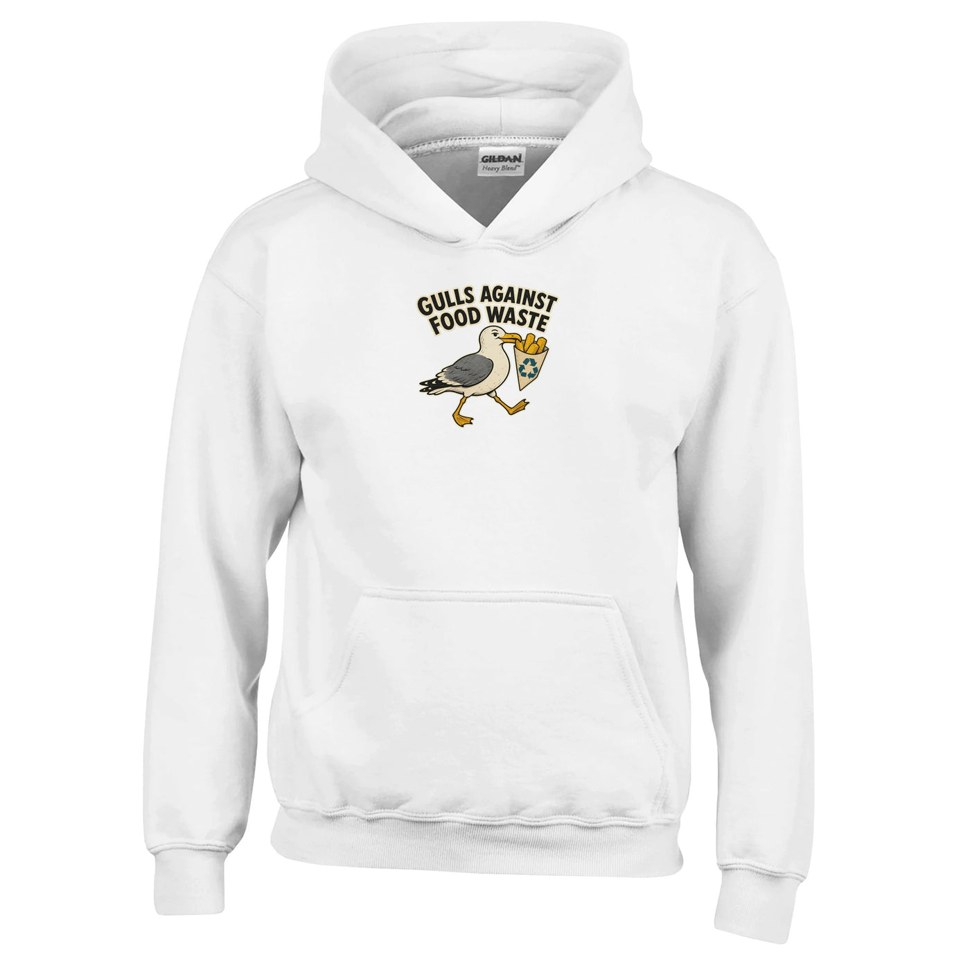 Gulls Against Food Waste Graphic Kids' Hoodie