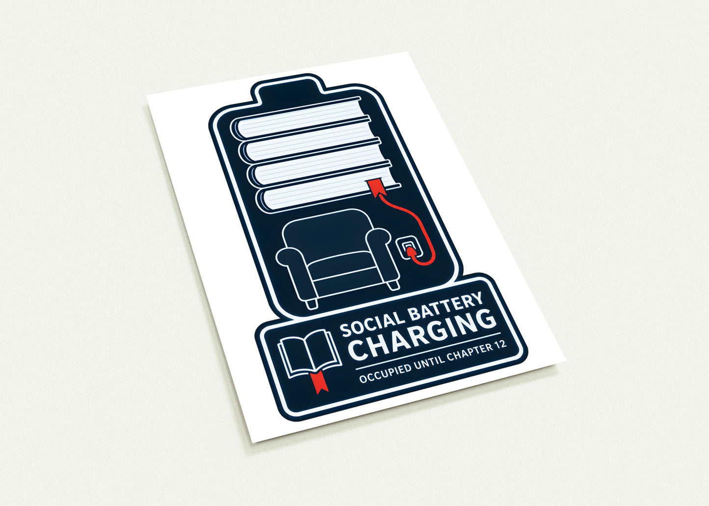 Social Battery Charging Postcard Pack — product view 3