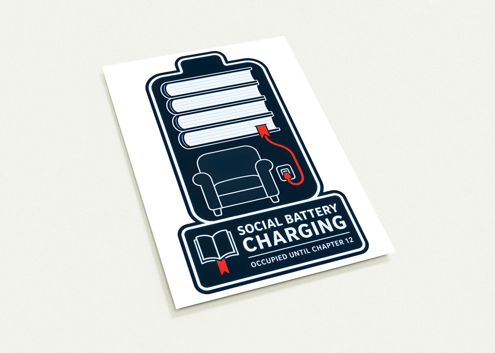 Social Battery Charging Postcard Pack — product view 3