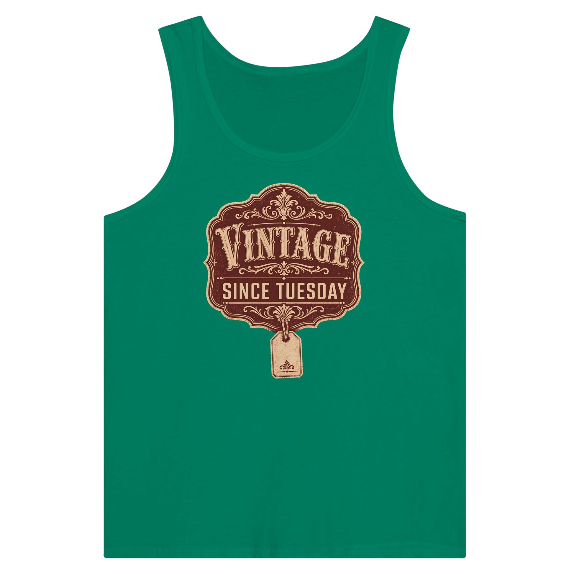 Vintage Since Tuesday Premium Unisex Tank Top — product view 10
