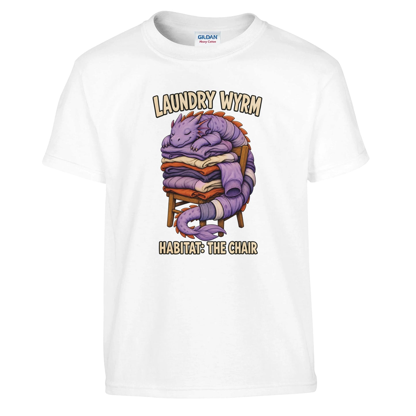 Laundry Wyrm – Habitat: The Chair Kids' T-shirt — product view 1