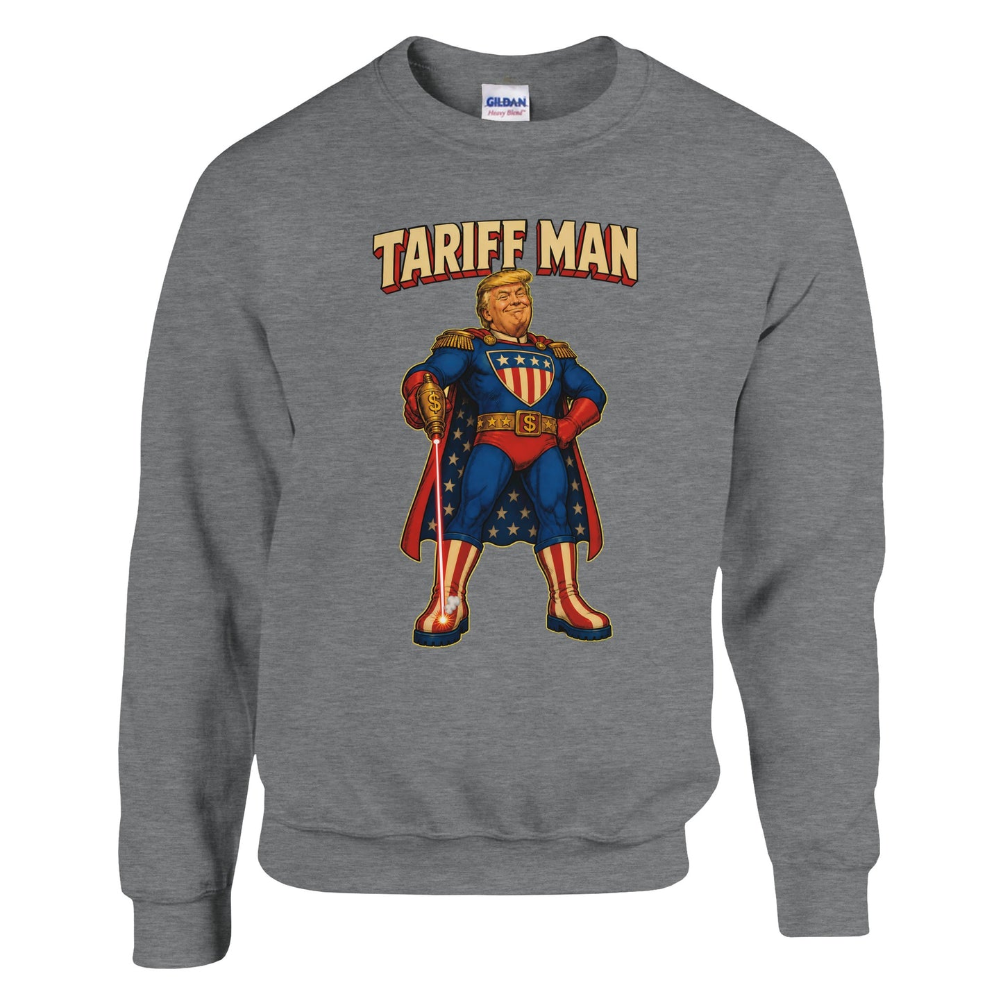 Tariff Man – Self-Shot Satire Sweatshirt — product view 16