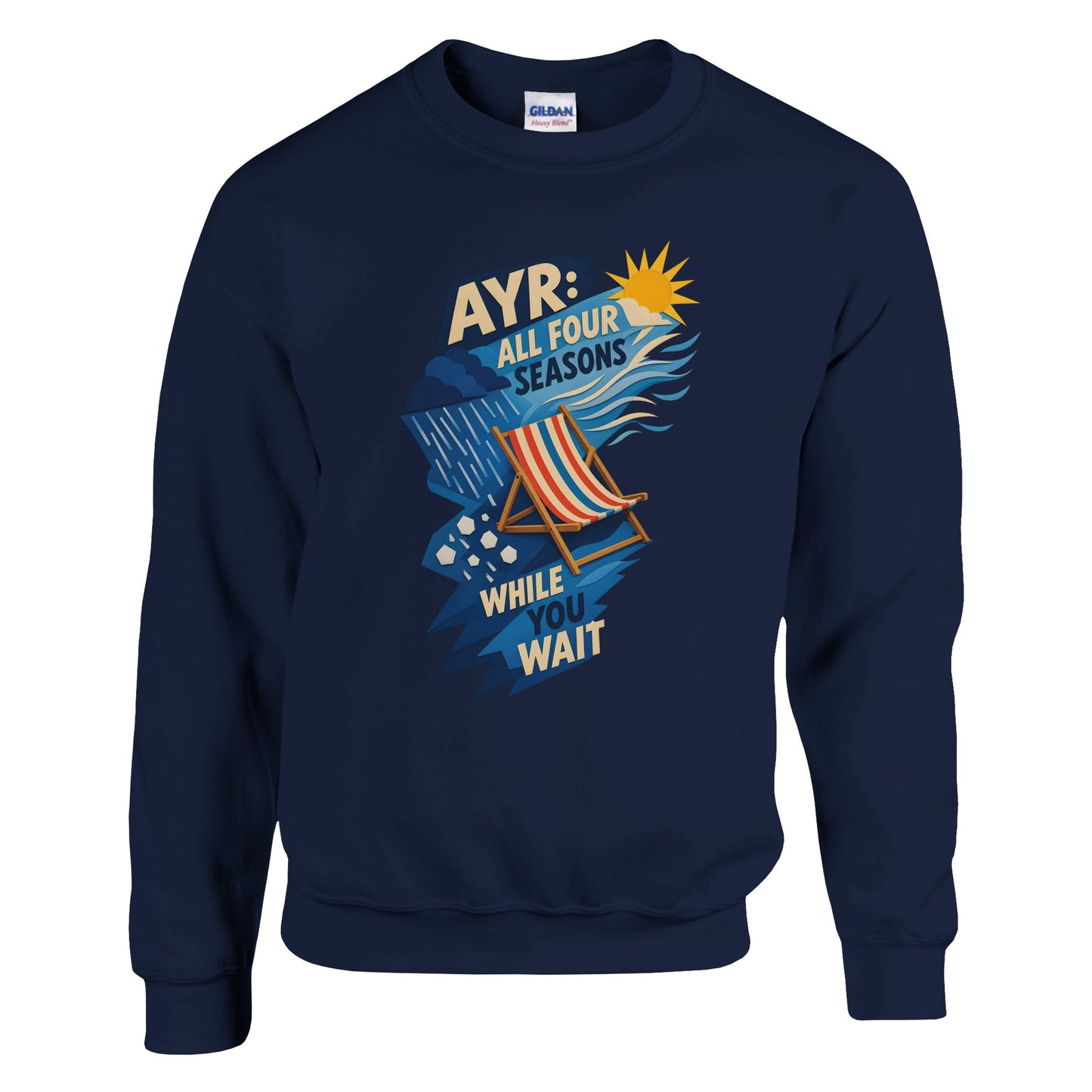 Ayr: All Four Seasons While You Wait Sweatshirt — product view 13