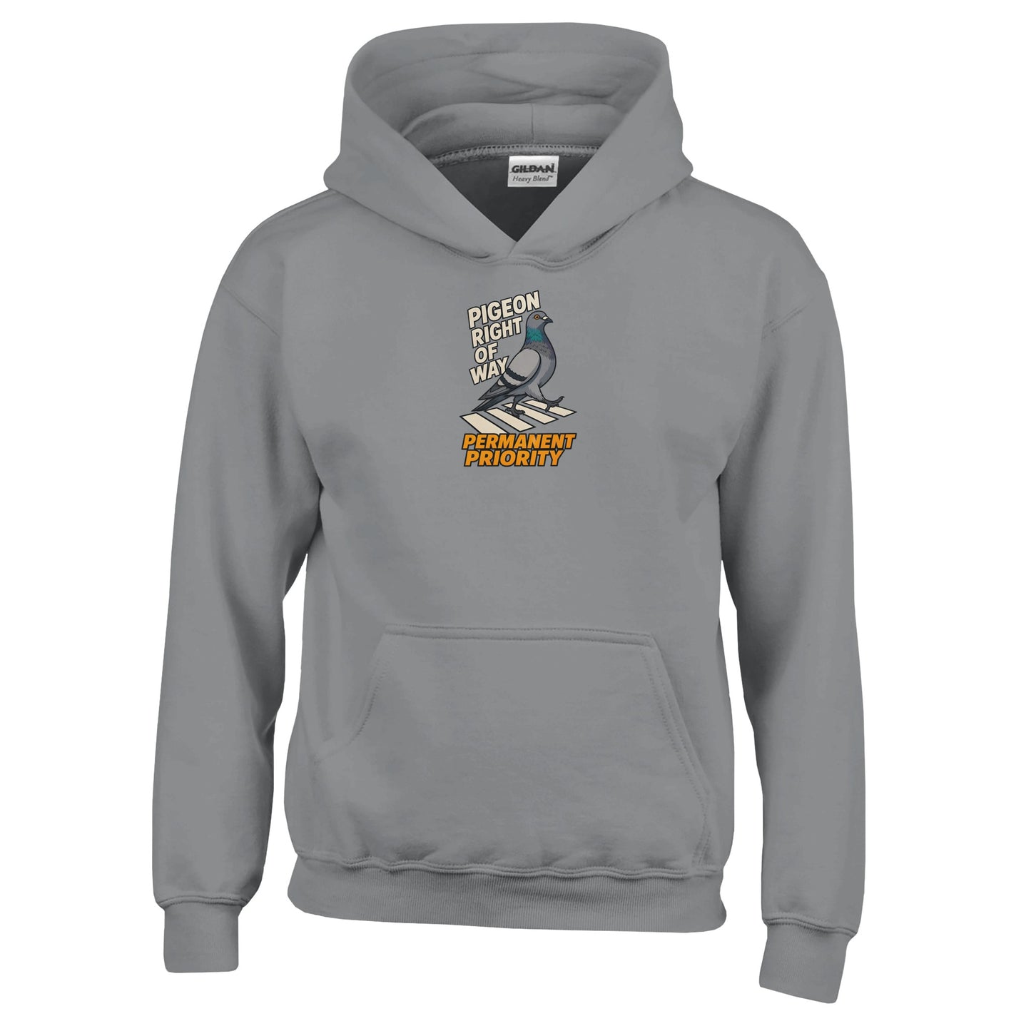 Pigeon Right of Way Kids' Hoodie — product view 13