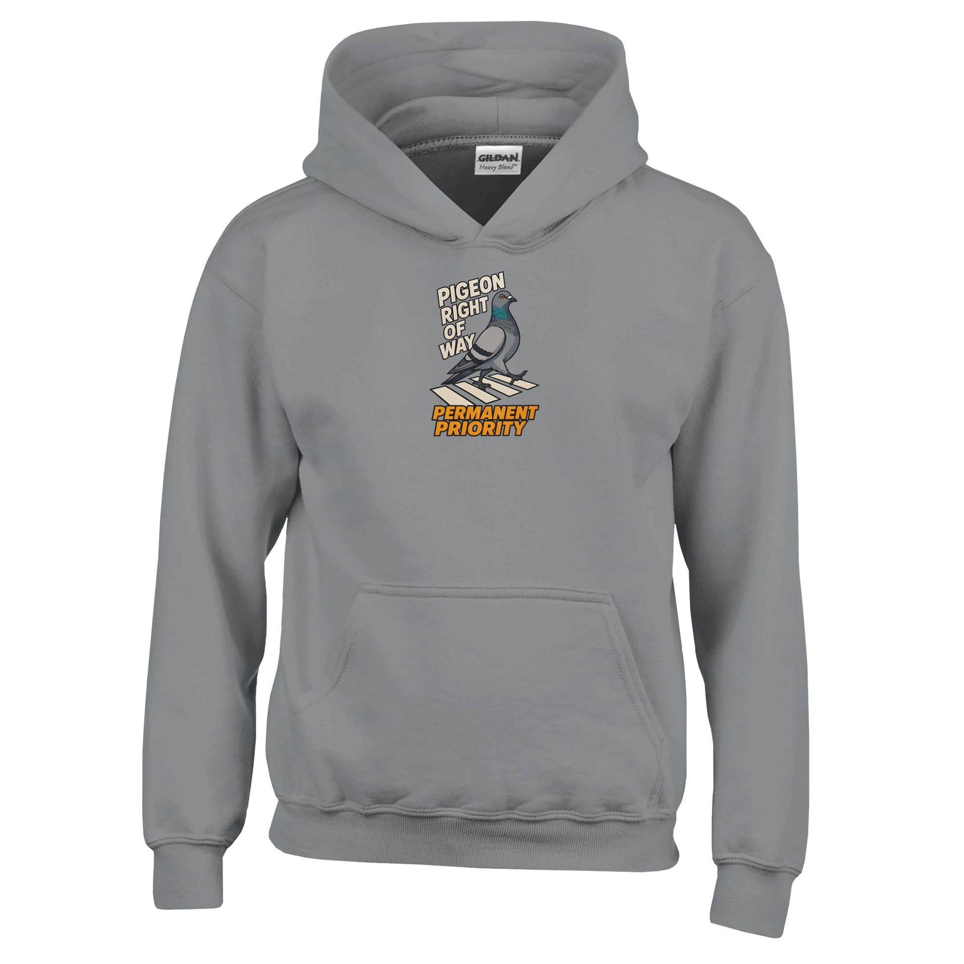 Pigeon Right of Way Kids' Hoodie — product view 13