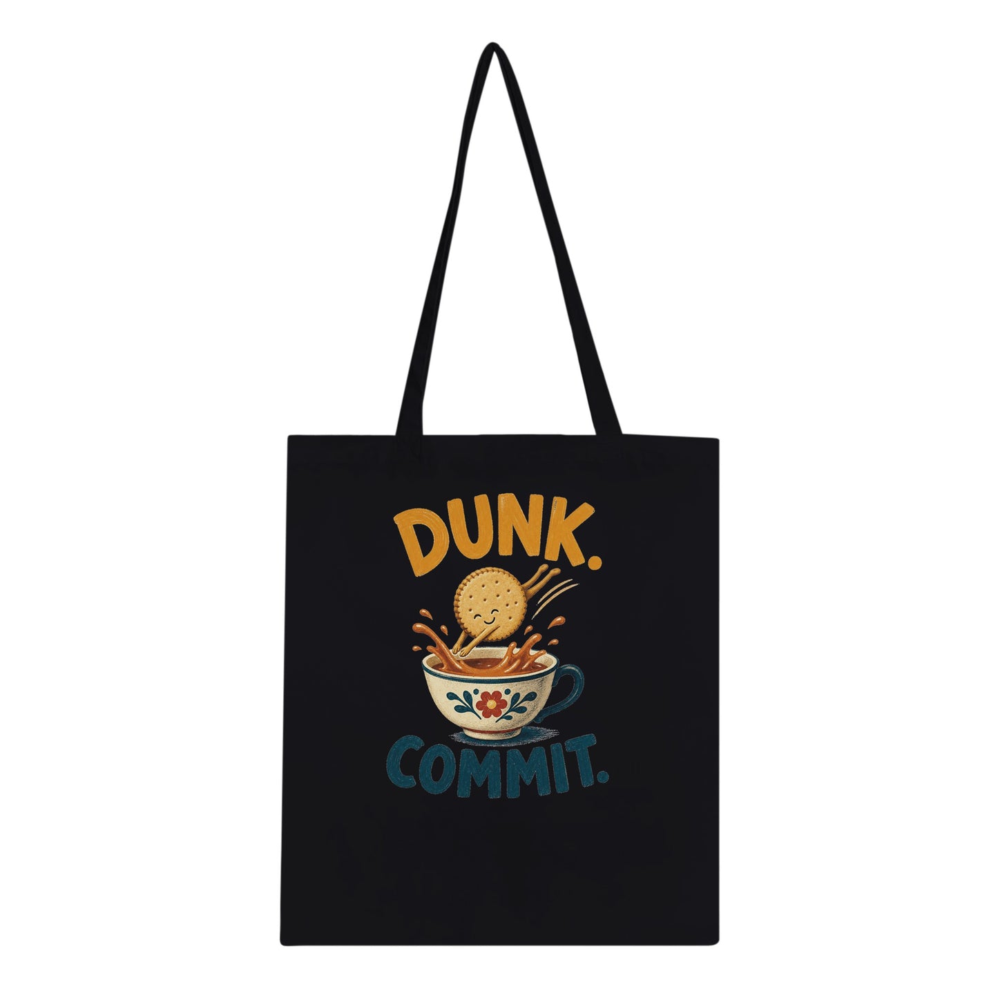 Dunk. Commit. Tea Biscuit Graphic Tote Bag — product view 3