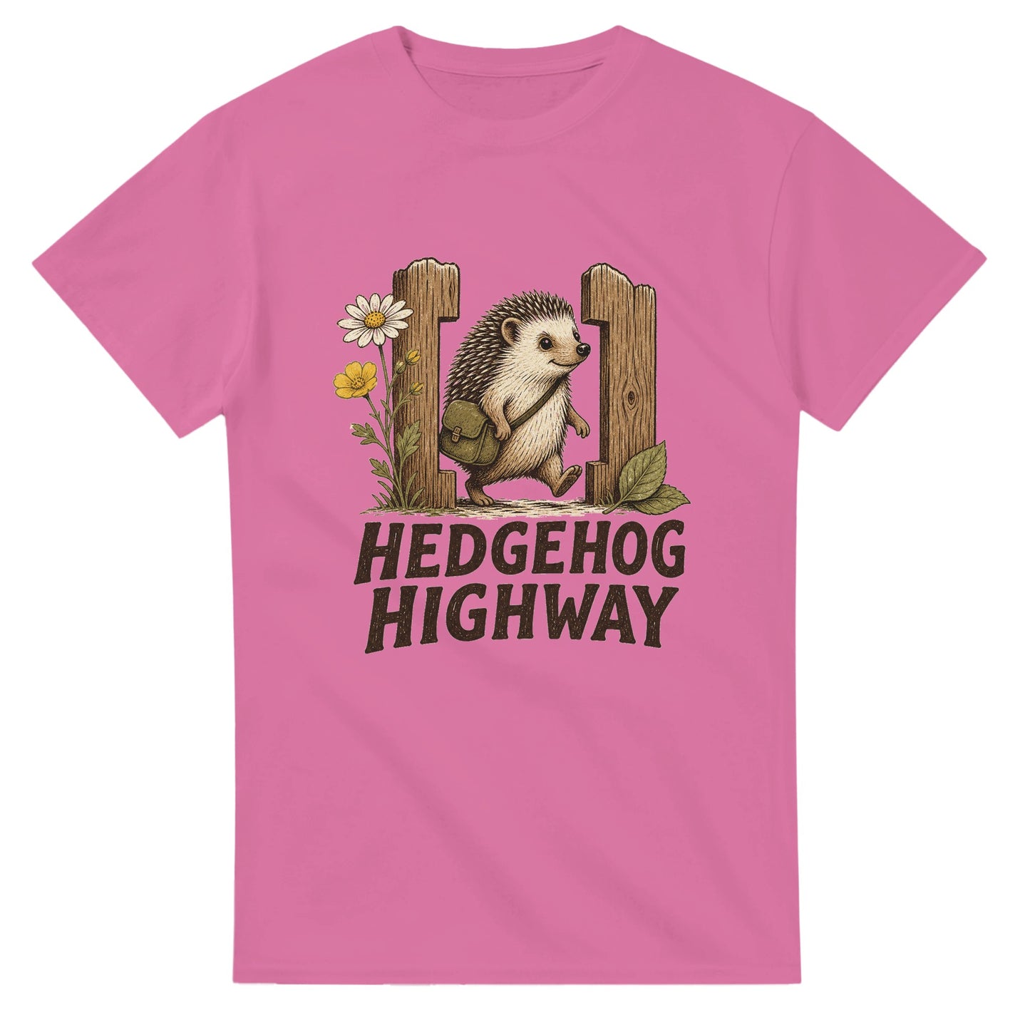 Hedgehog Highway Garden Graphic T-shirt — product view 4