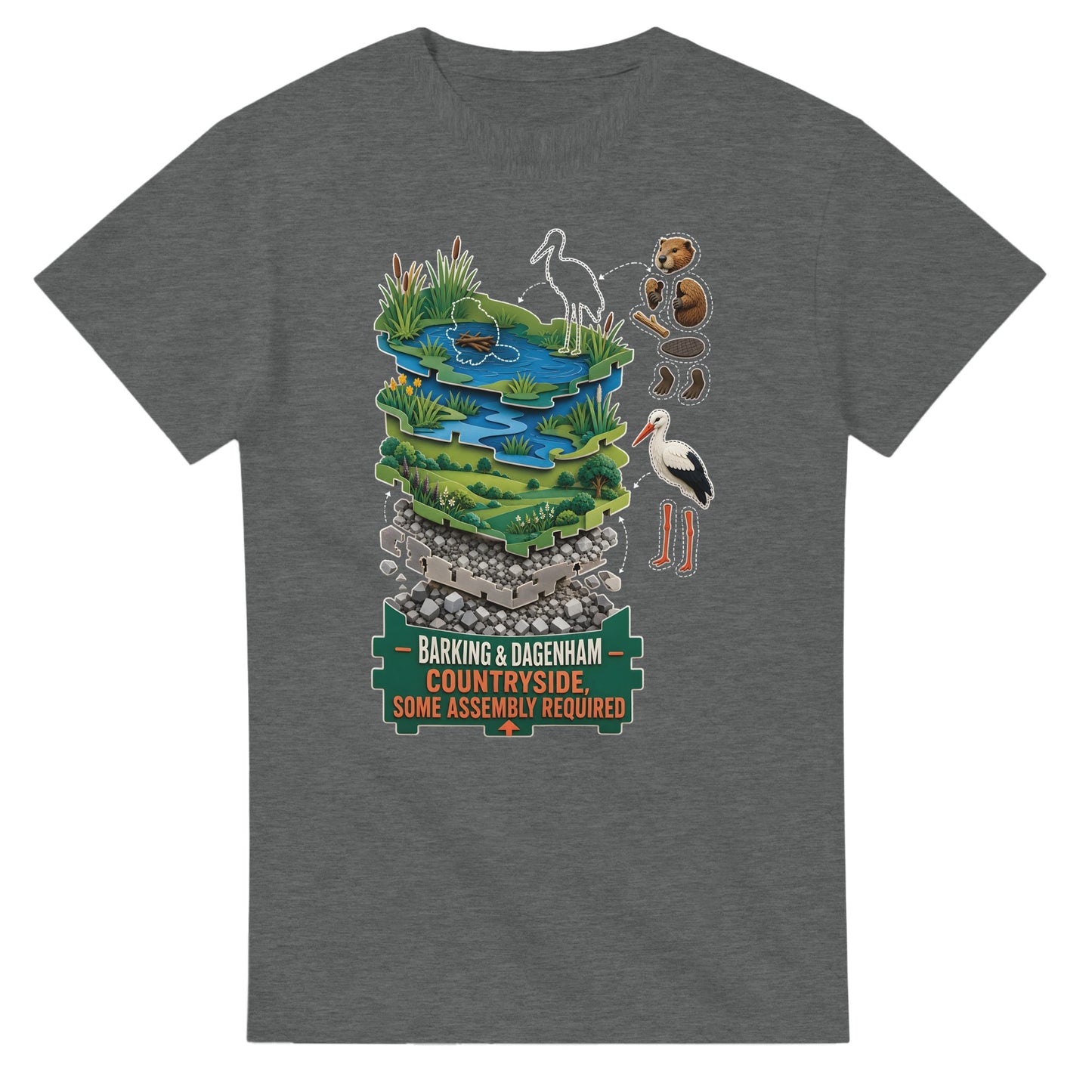 Barking & Dagenham Countryside T-shirt — product view 3
