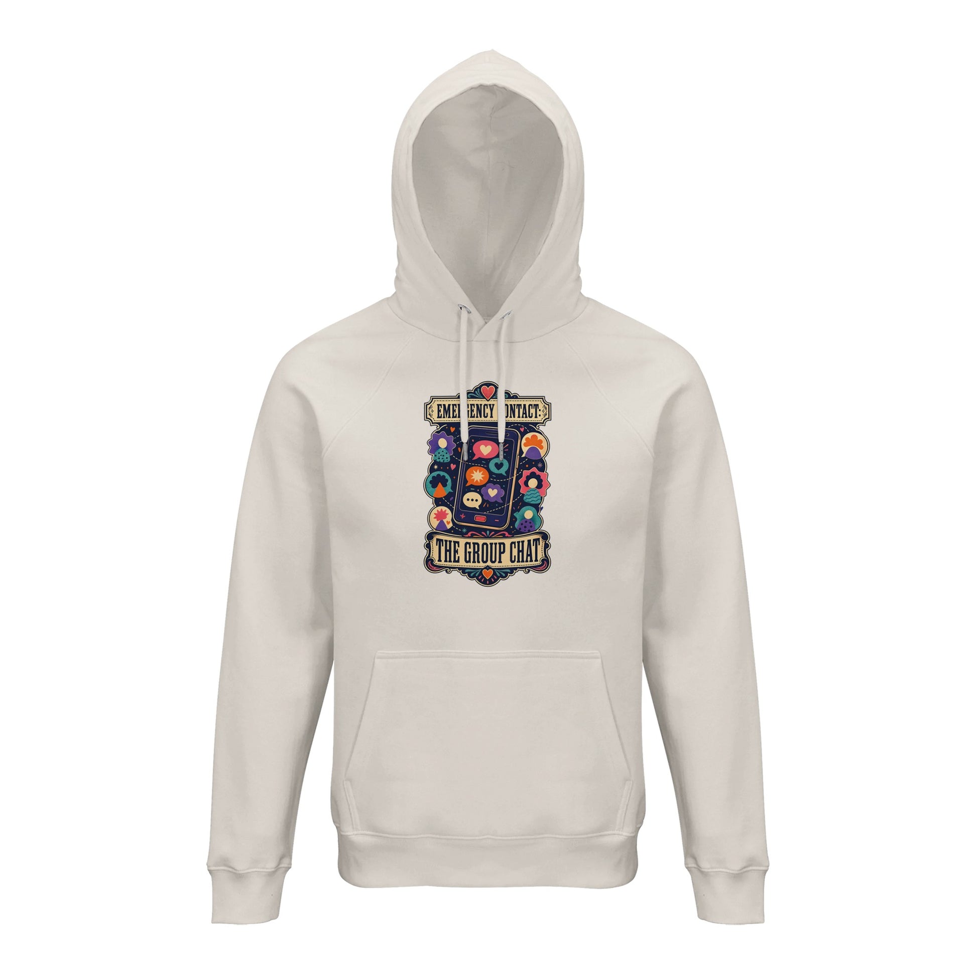 Emergency Contact — The Group Chat Hoodie — product view 1