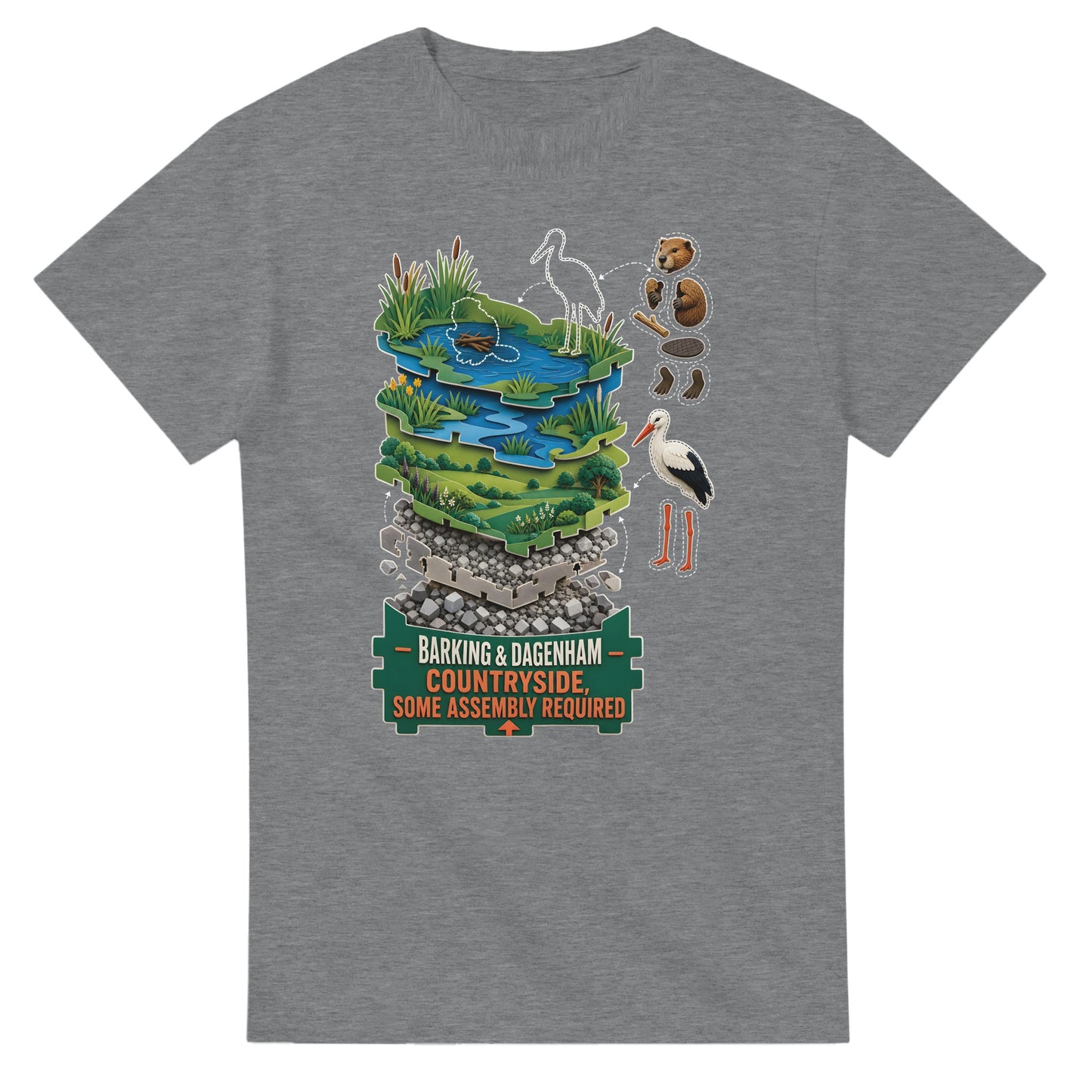 Barking & Dagenham Countryside T-shirt — product view 12