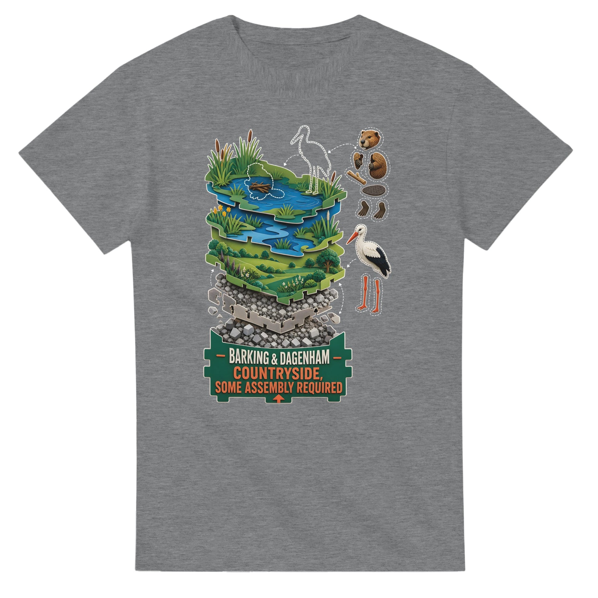 Barking & Dagenham Countryside T-shirt — product view 12