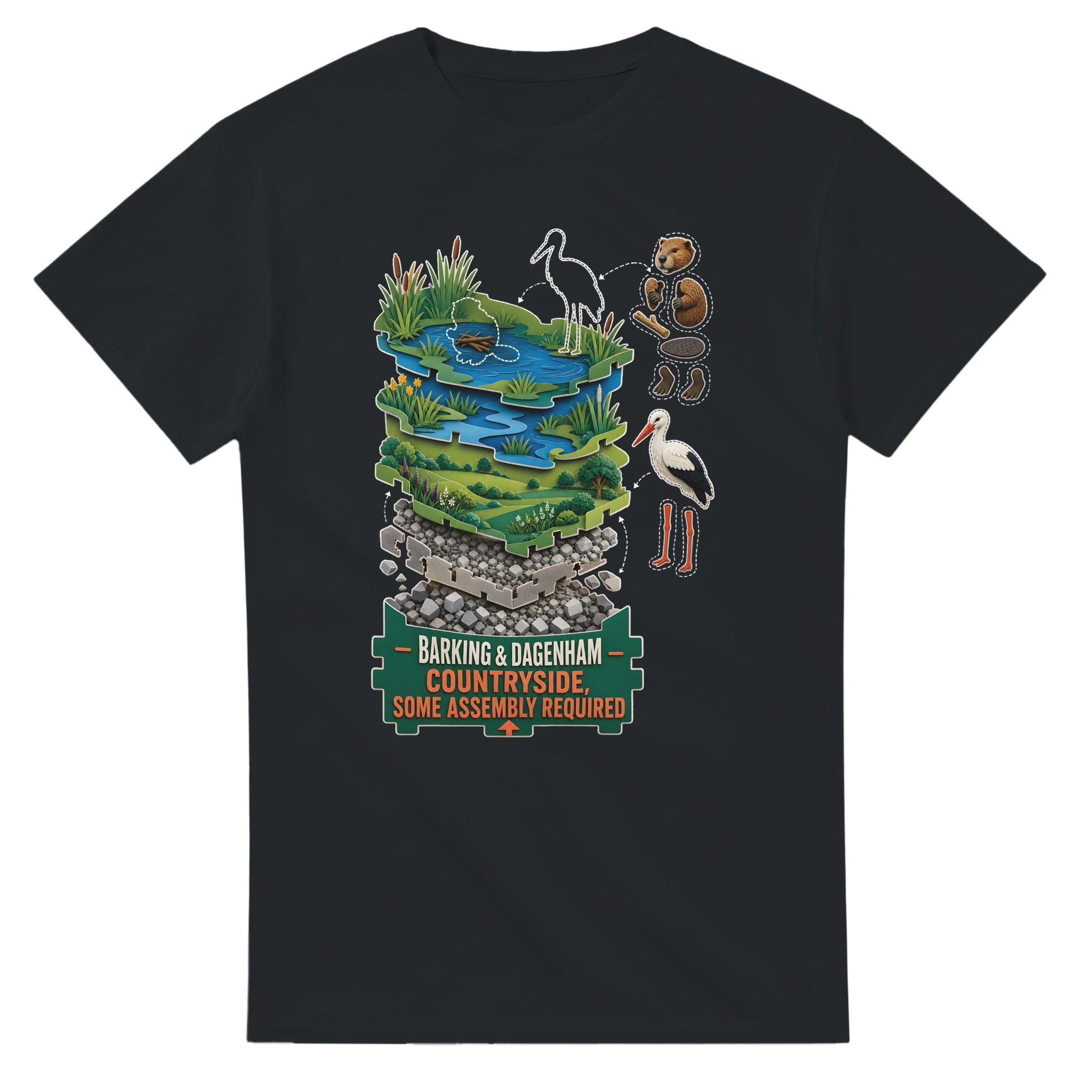 Barking & Dagenham Countryside T-shirt — product view 10