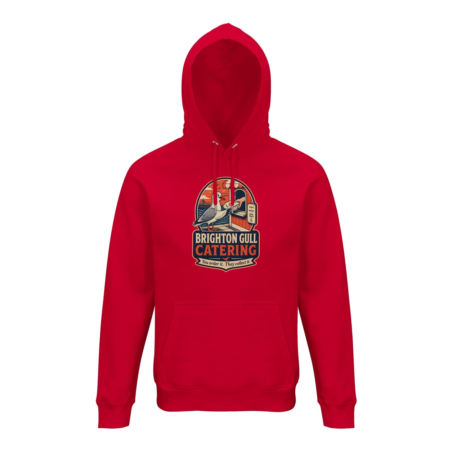 Brighton Gull Catering — Illustrated Hoodie — product view 9