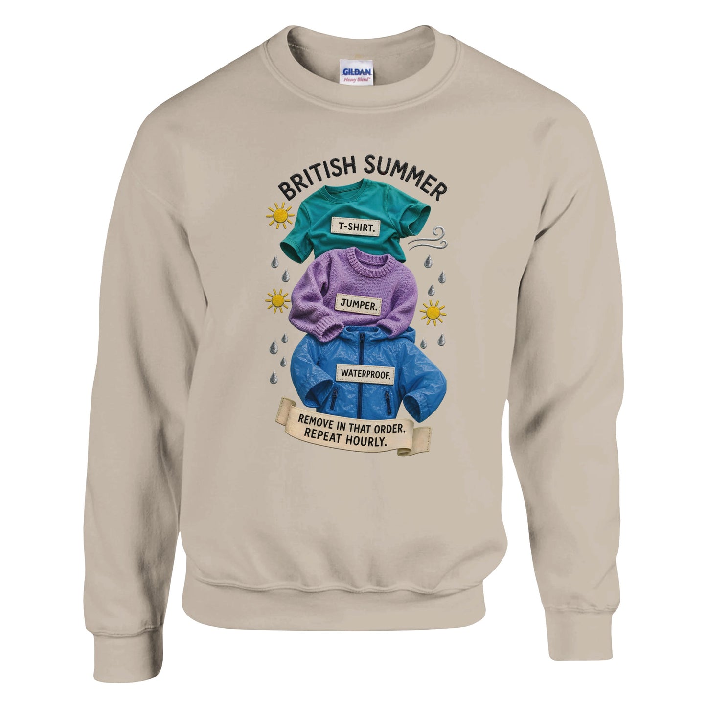 British Summer: Repeat Layers Hourly Sweatshirt — product view 6