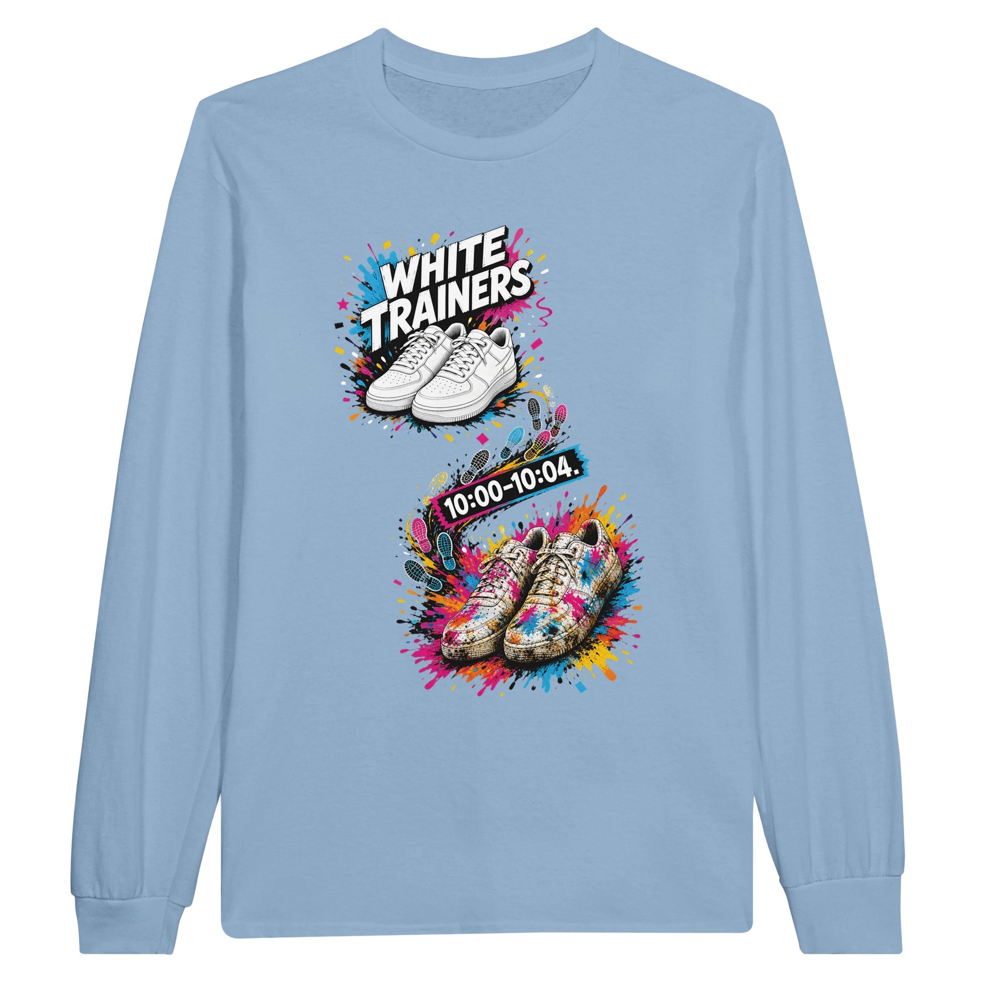 White Trainers: 10:00–10:04 Long-Sleeve T-shirt — product view 8