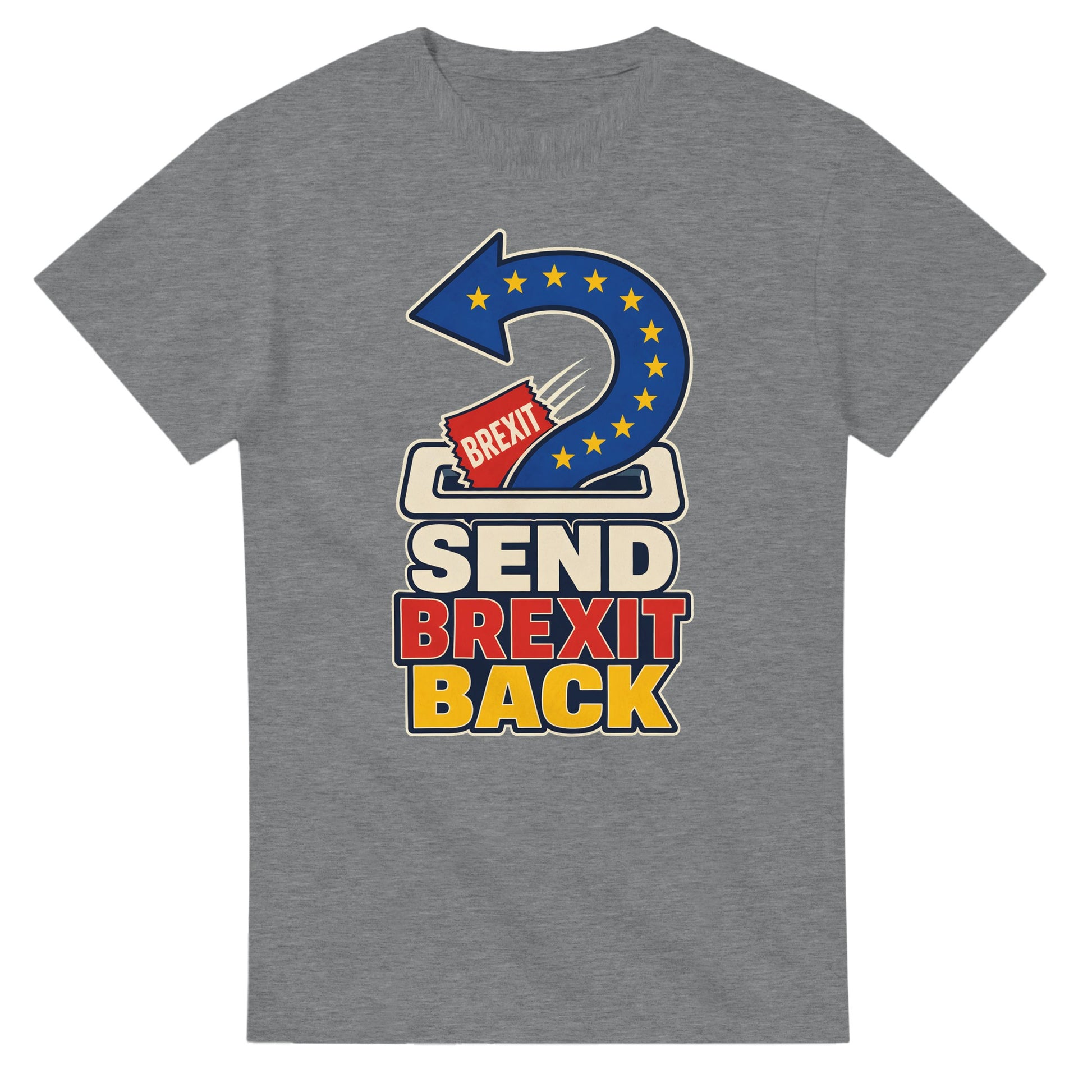 Send Brexit Back Pro-EU Graphic T-shirt — product view 6