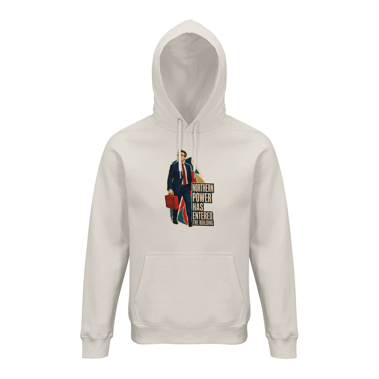 Northern Power Has Entered the Building Tote Bag Hoodie — product view 1