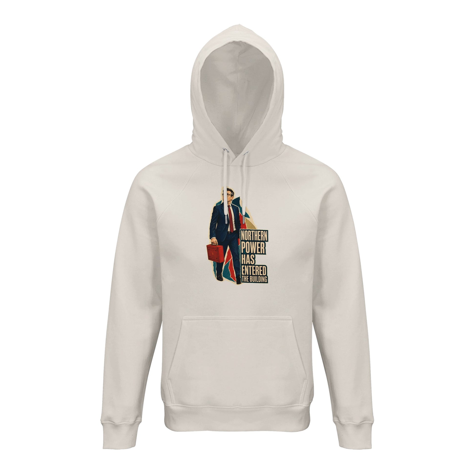 Northern Power Has Entered the Building Tote Bag Hoodie — product view 1