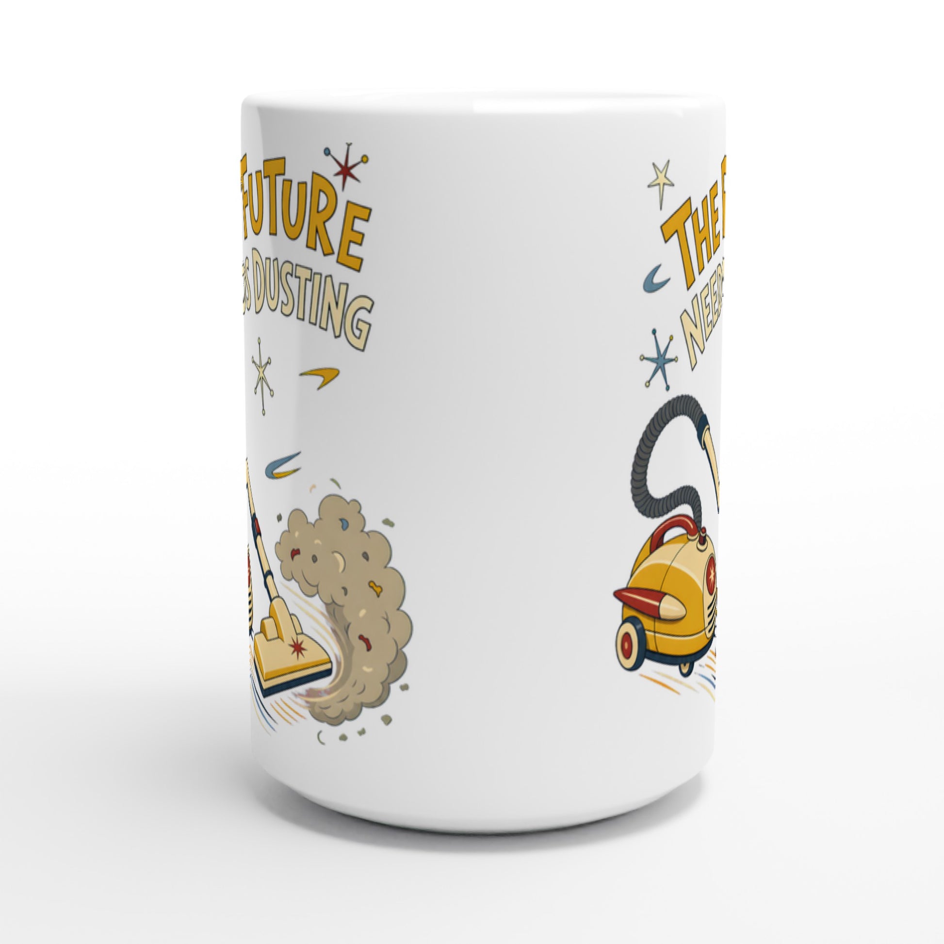 The Future Needs Dusting Large Mug — product view 2