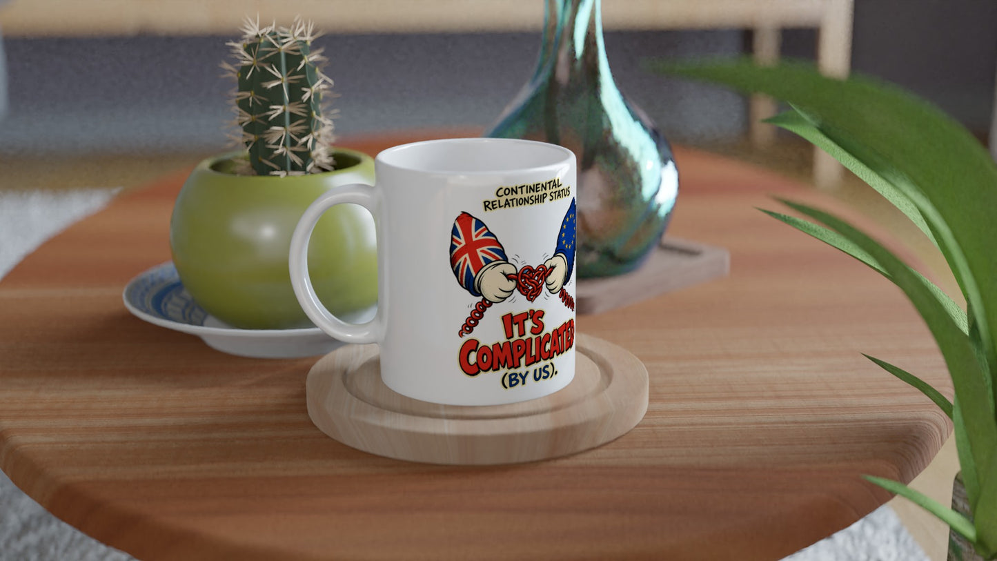 It's Complicated (By Us) UK–EU 1990s Cartoon Mug — product view 3