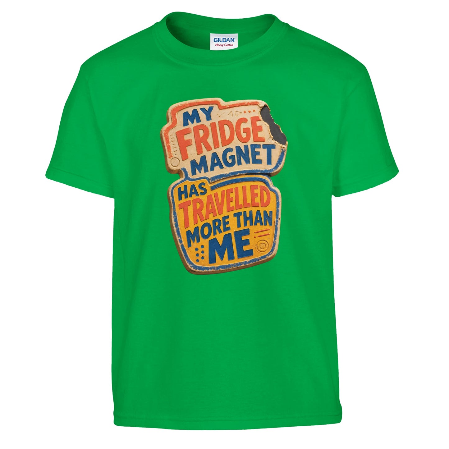My Fridge Magnet Has Travelled More Than Me Kids' T-shirt — product view 8