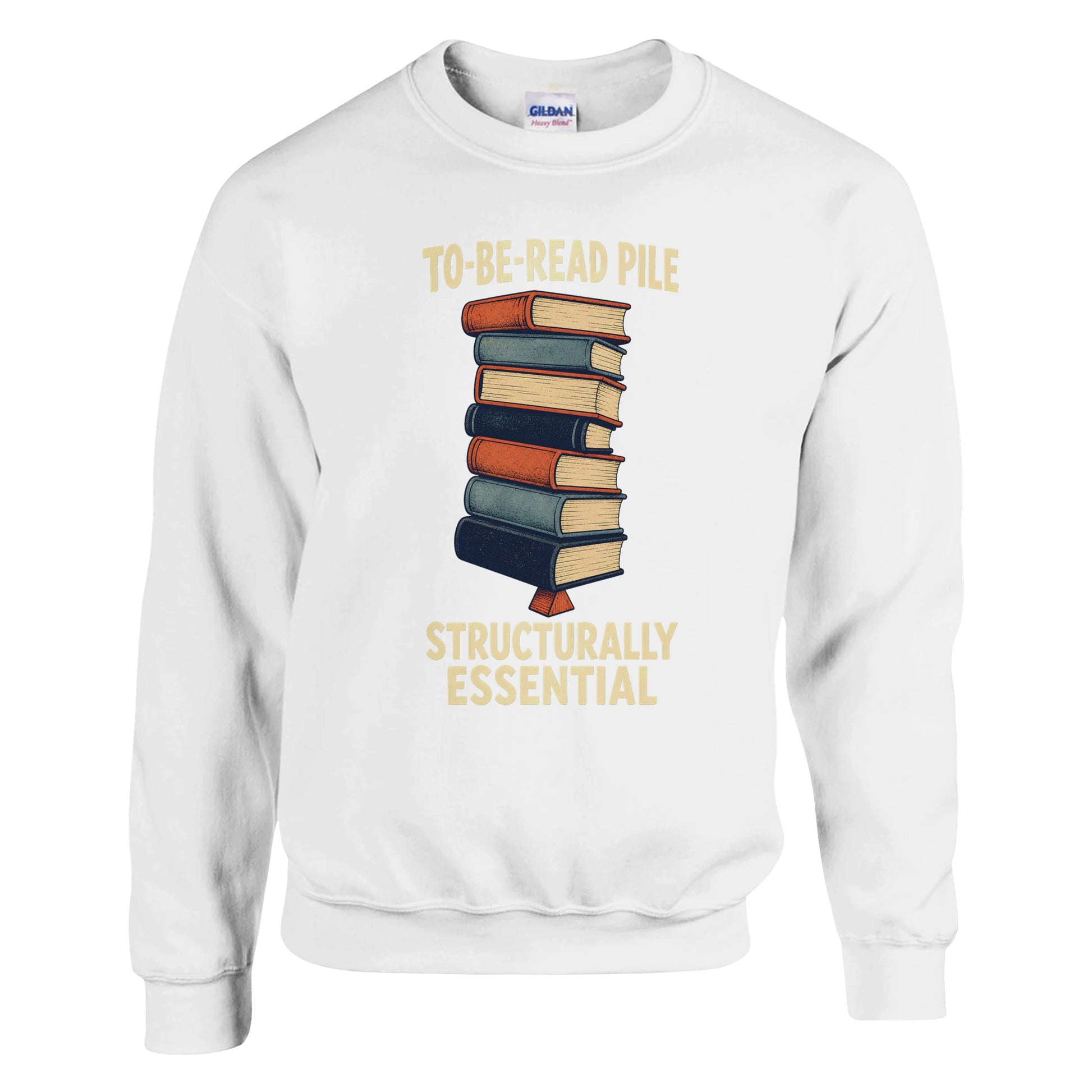 To-Be-Read Pile: Structurally Essential Book Graphic Sweatshirt — product view 1