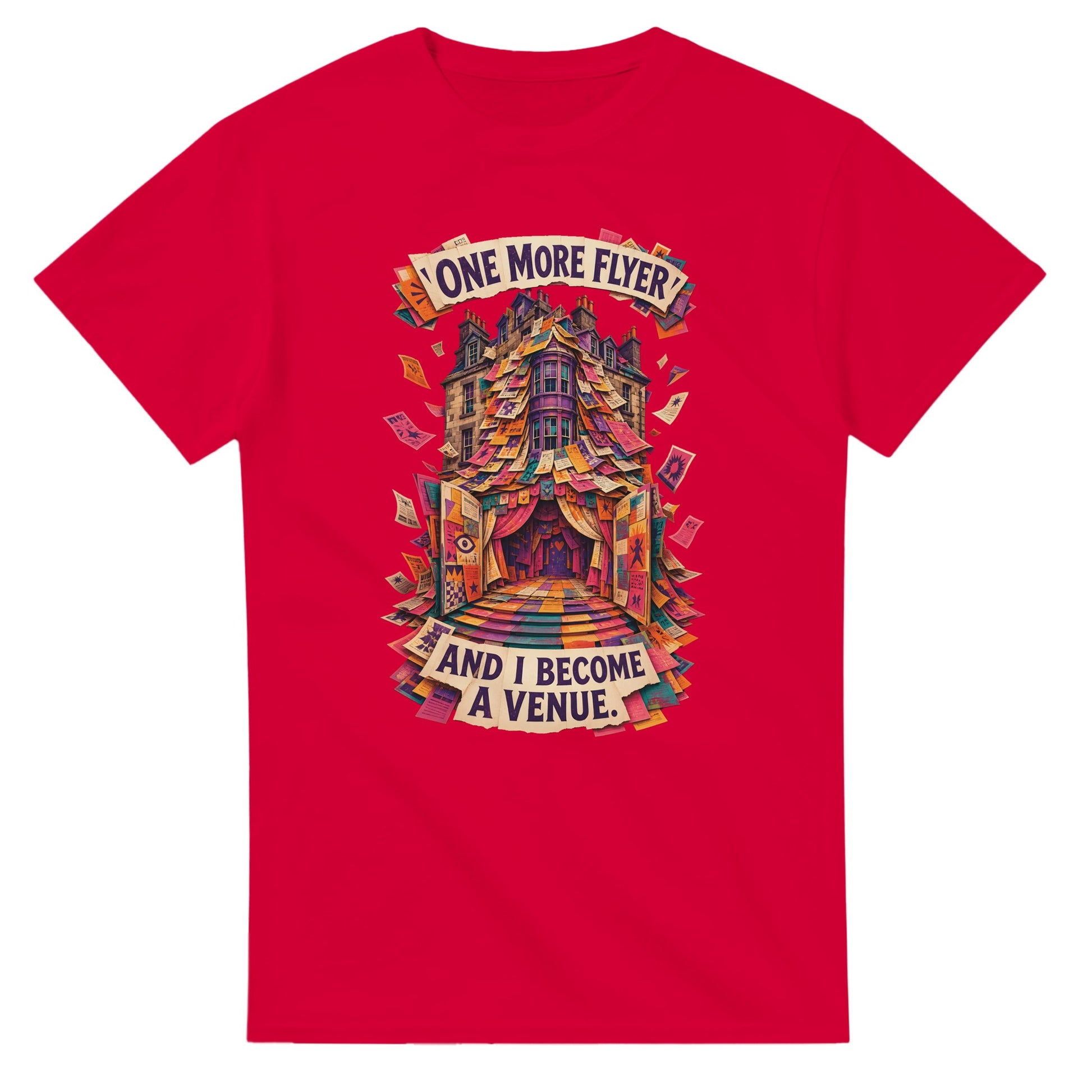 One More Flyer and I Become a Venue T-shirt — product view 9