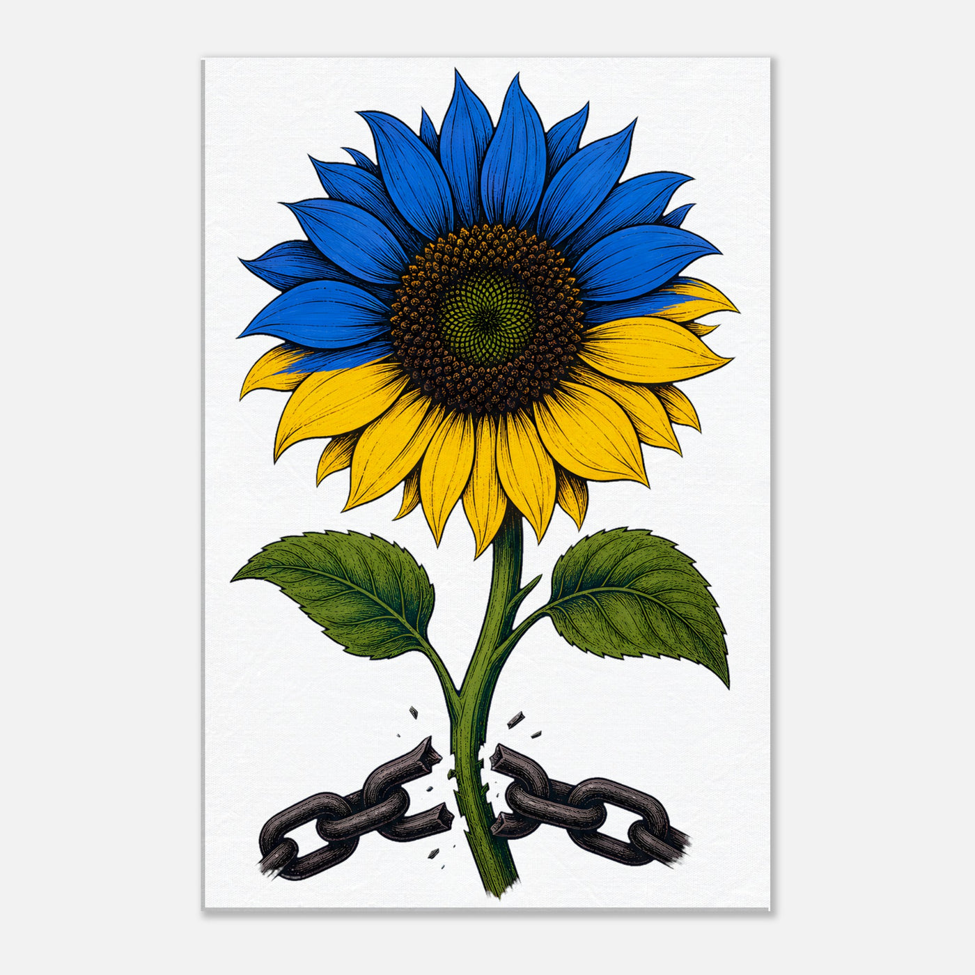 Ukraine Freedom Sunflower Canvas