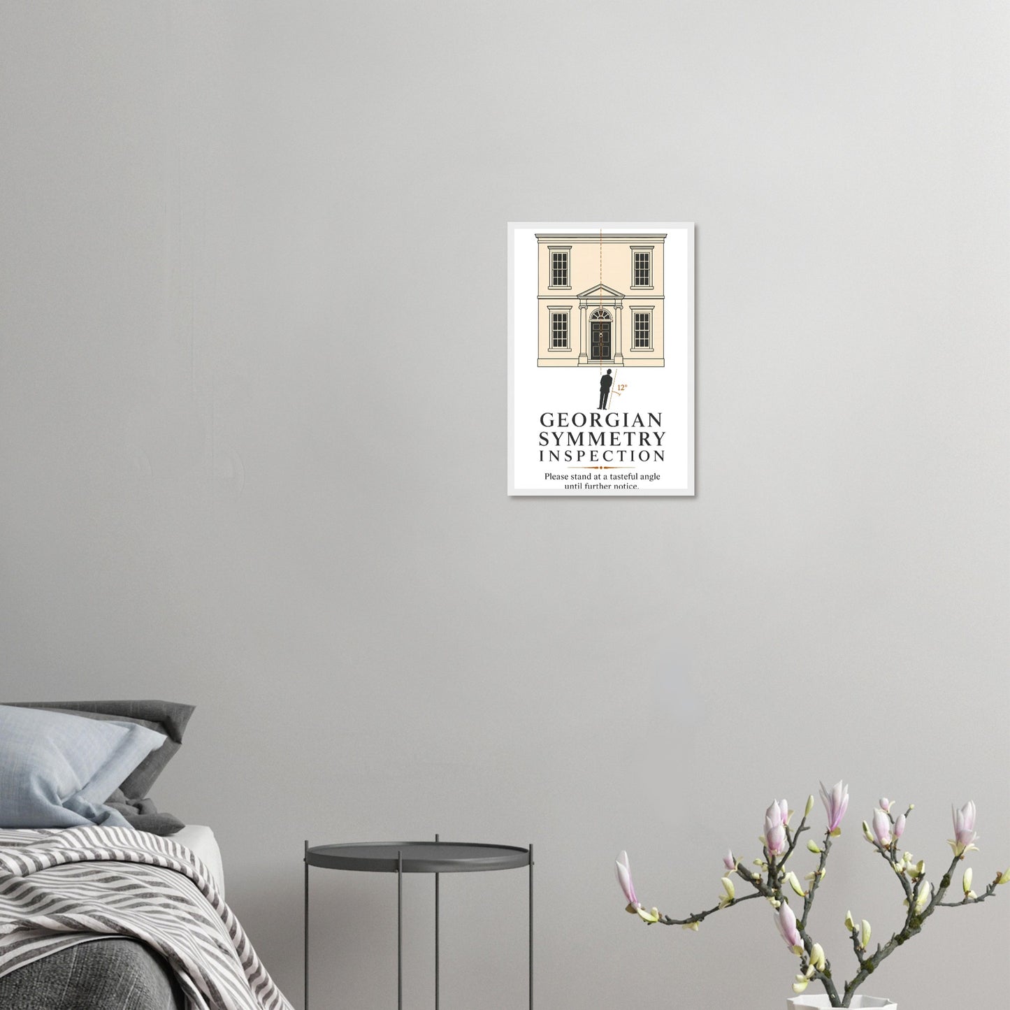 Georgian Symmetry Inspection — Bath Framed Wall Art — product view 10