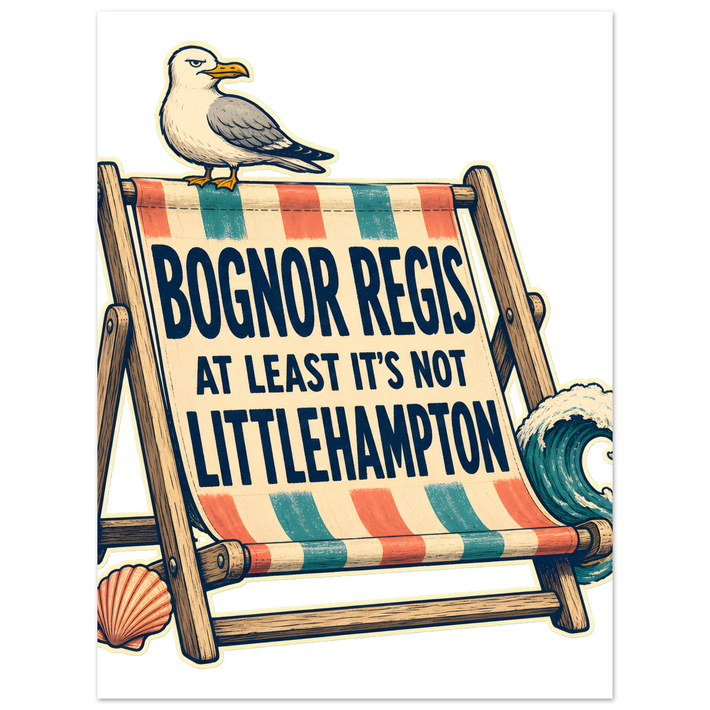 Bognor Regis — At Least It's Not Littlehampton Aluminium Print