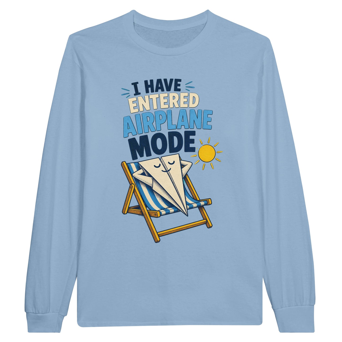 I Have Entered Airplane Mode Graphic Long-Sleeve T-shirt — product view 8