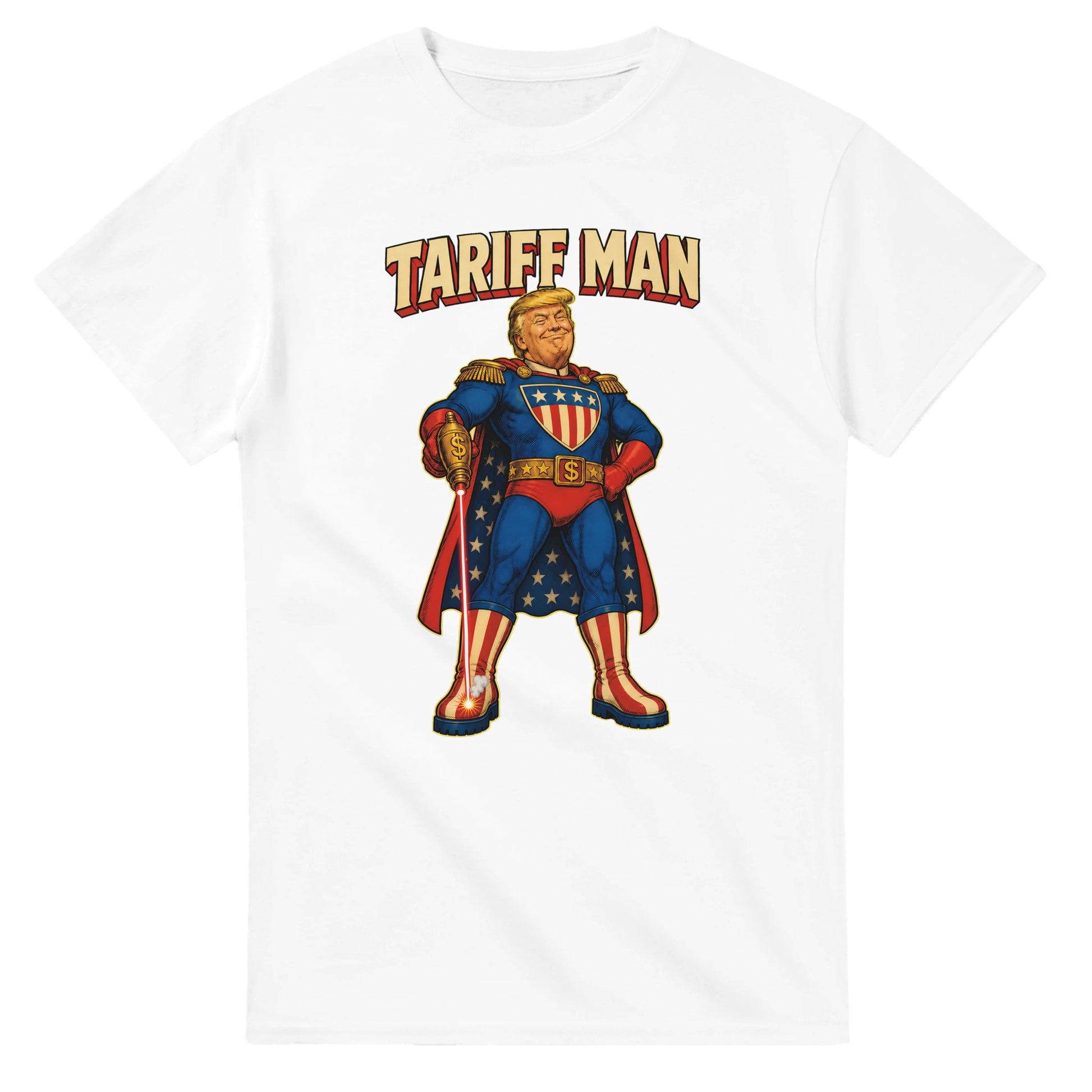 Tariff Man – Self-Shot Satire T-shirt — product view 1