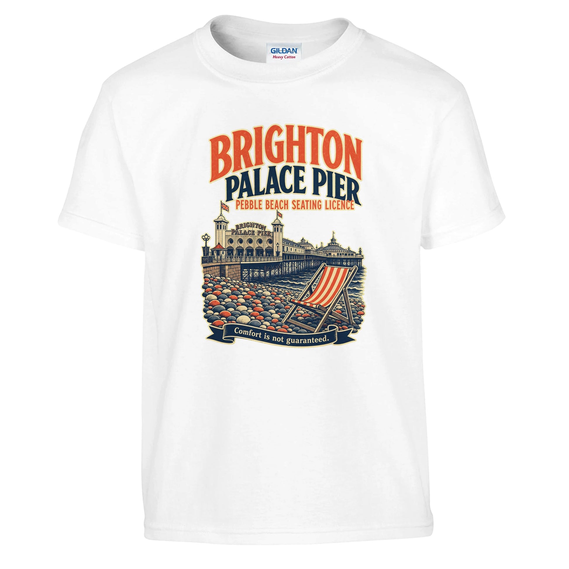 Brighton Pebble Beach Seating Licence Kids' T-shirt — product view 1