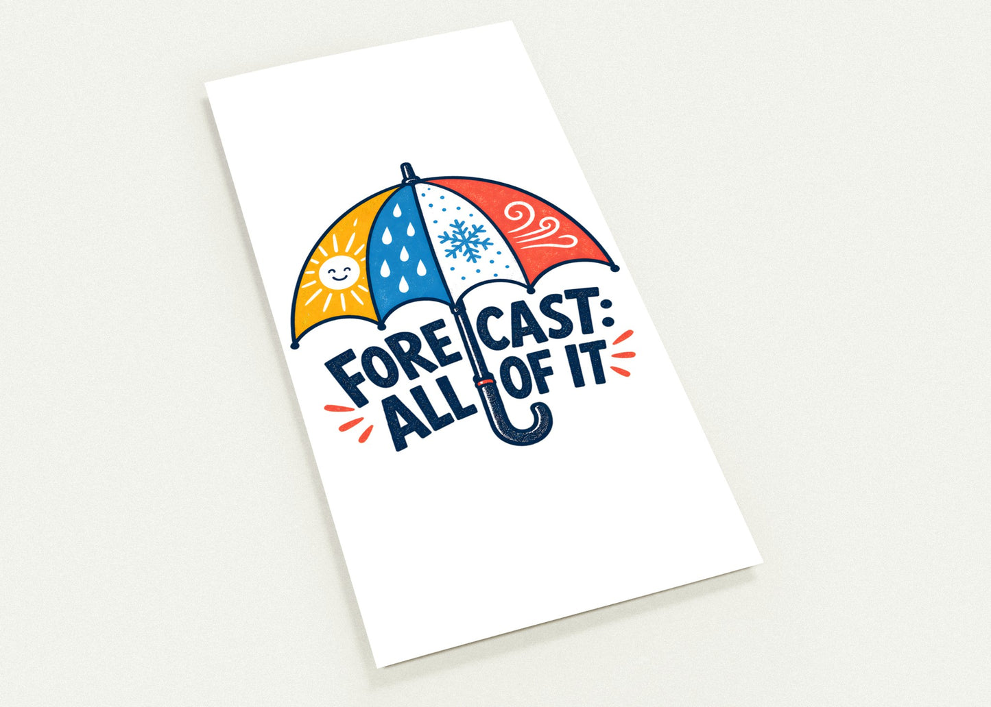 Forecast: All of It British Weather Graphic Postcard Pack — product view 2