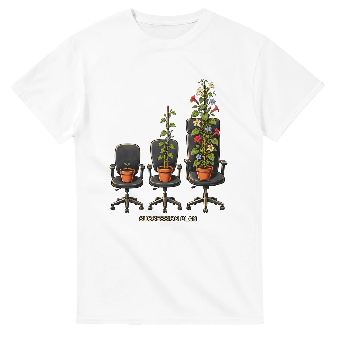 Succession Plan Office Chair Garden Graphic T-shirt product preview