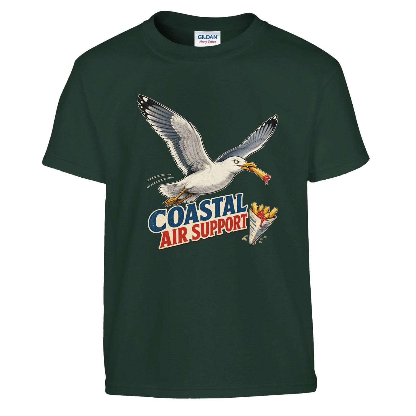 Coastal Air Support Seagull Graphic Kids' T-shirt — product view 13