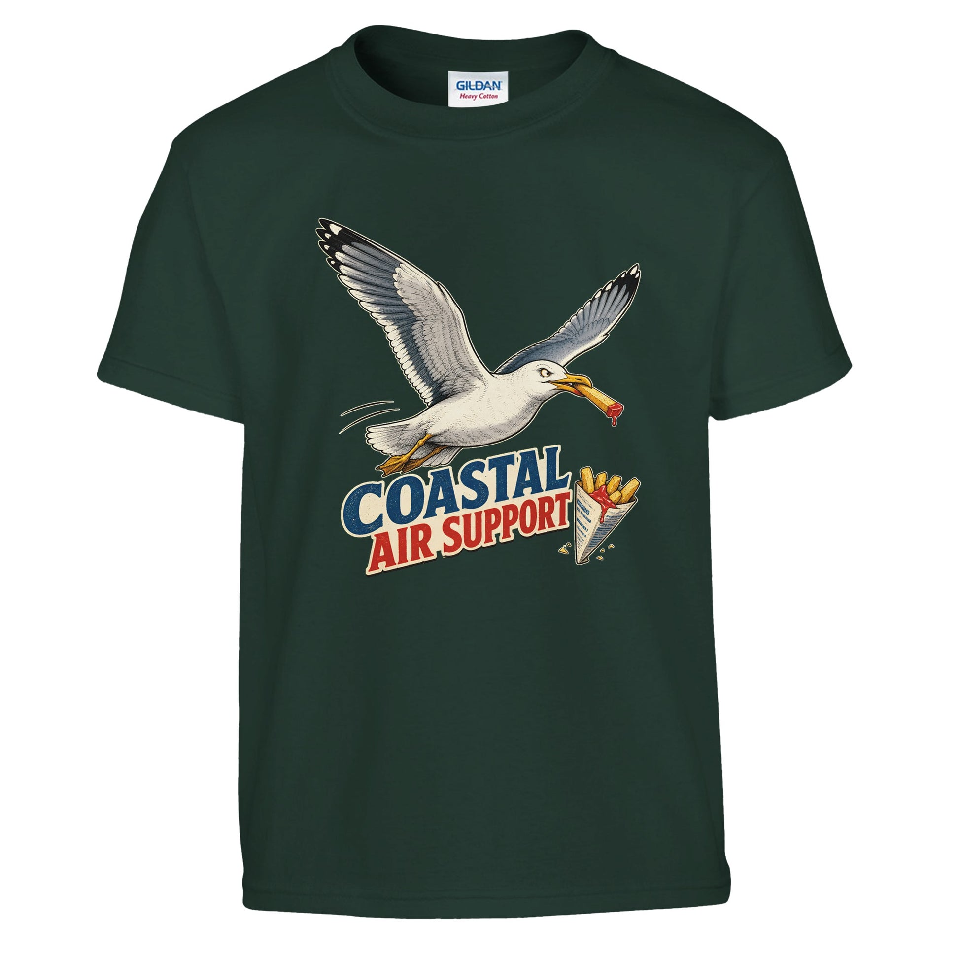 Coastal Air Support Seagull Graphic Kids' T-shirt — product view 13