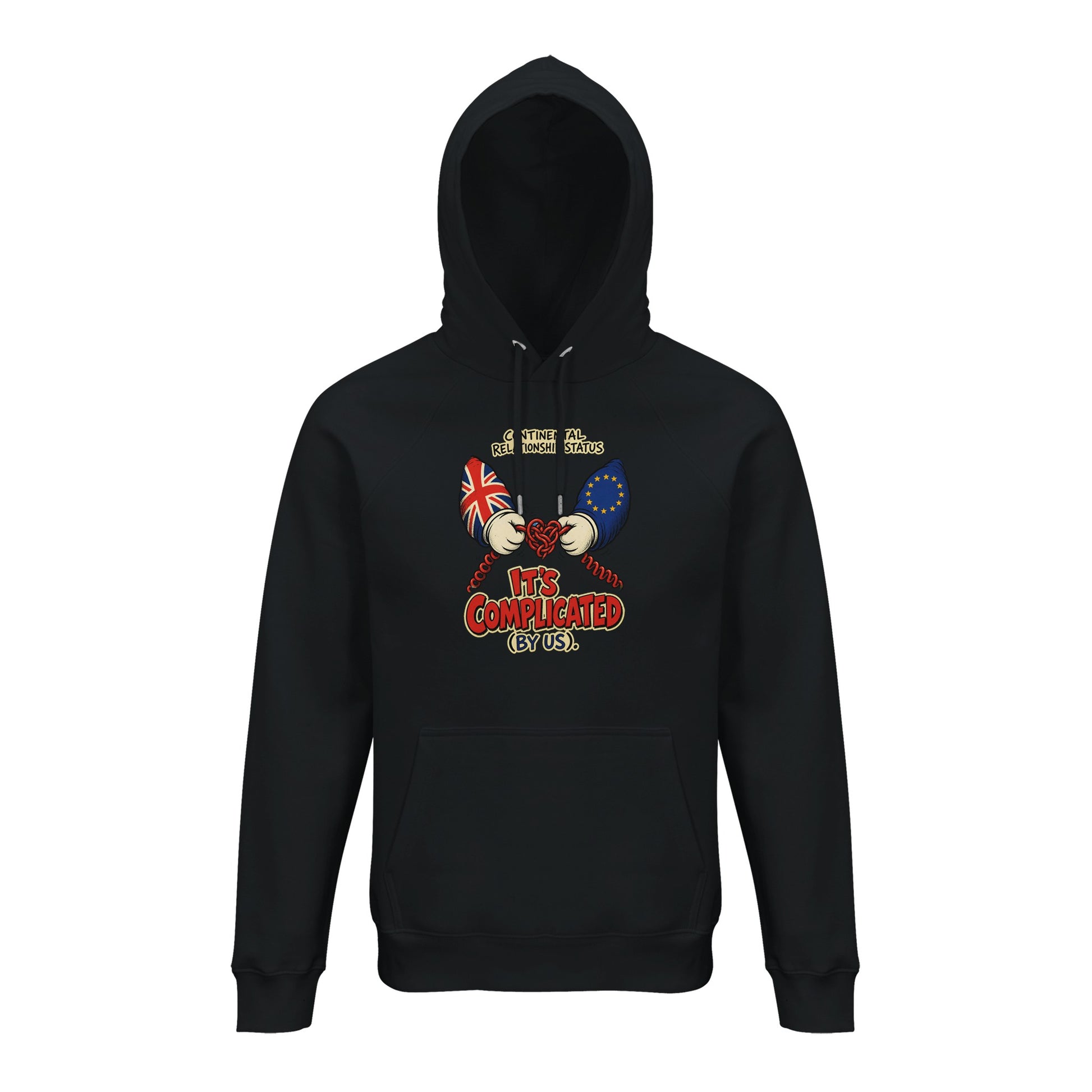 It's Complicated (By Us) UK–EU 1990s Cartoon Hoodie — product view 2