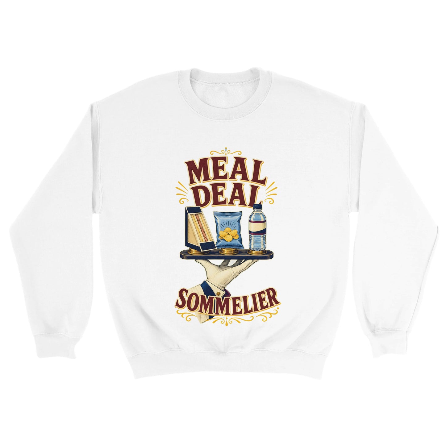 Meal Deal Sommelier British Lunch Design Sweatshirt — product view 18